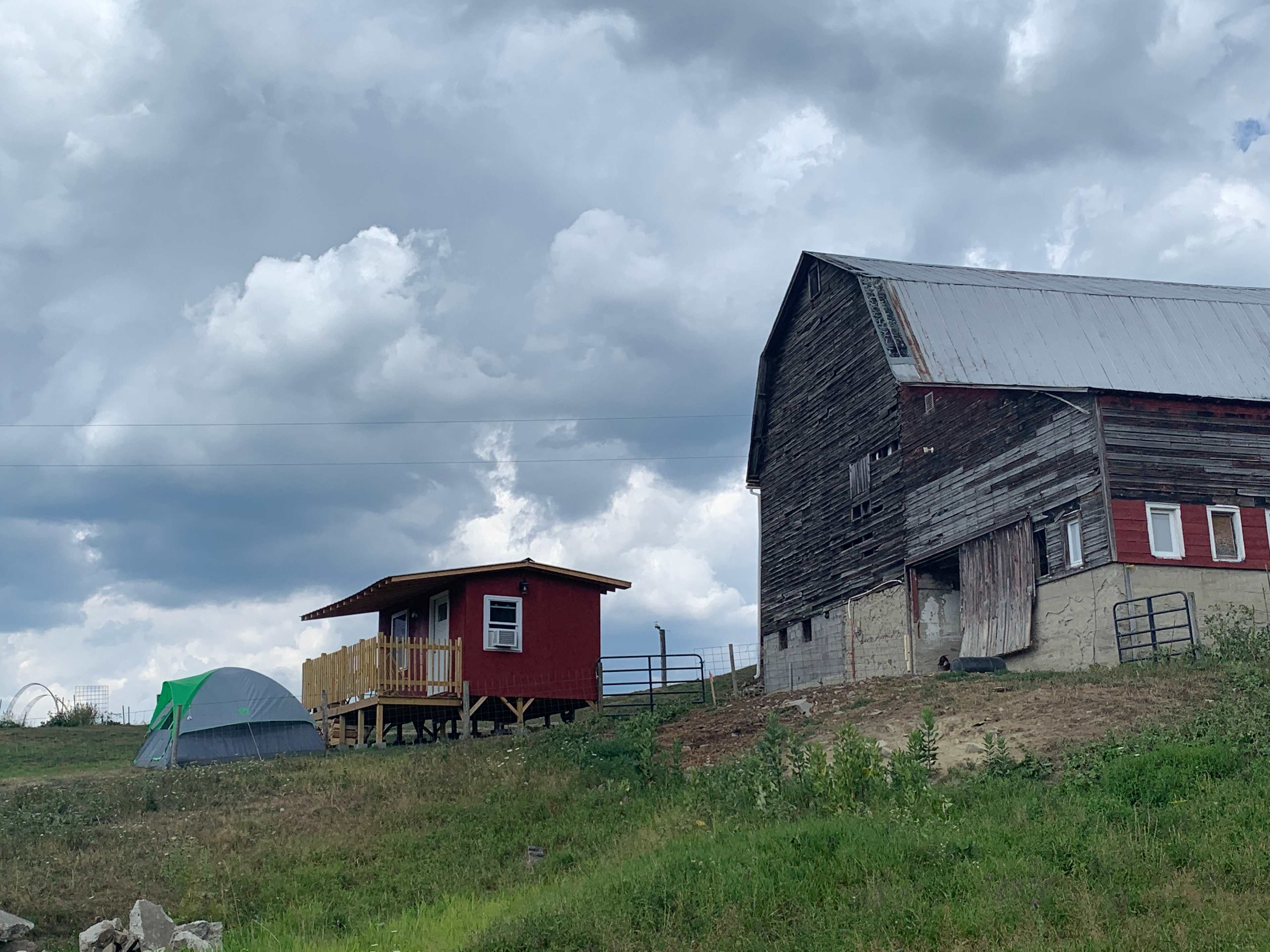 The Barnside Cabin at ZiegenVine Homestead.  
