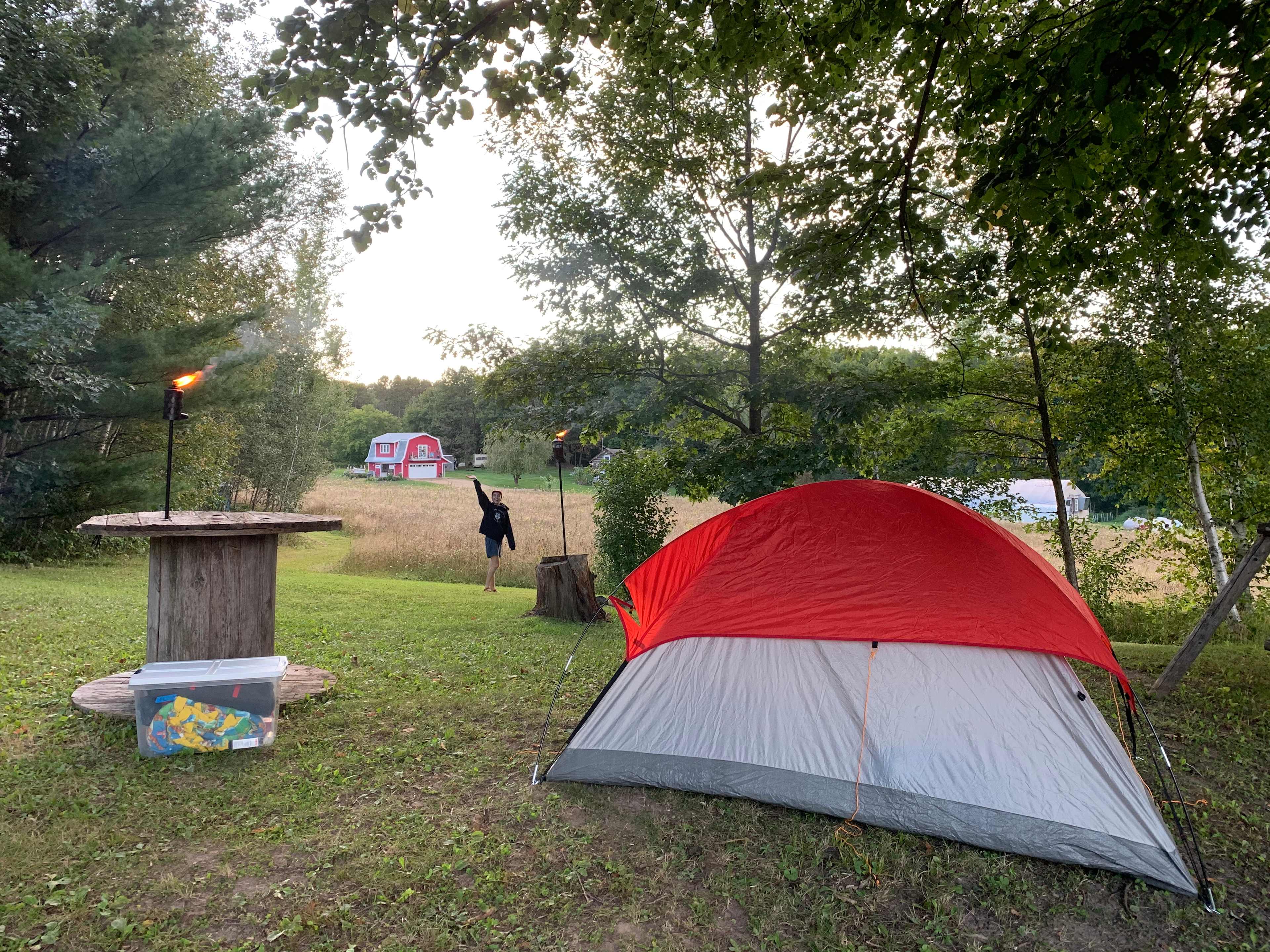 View from campsite