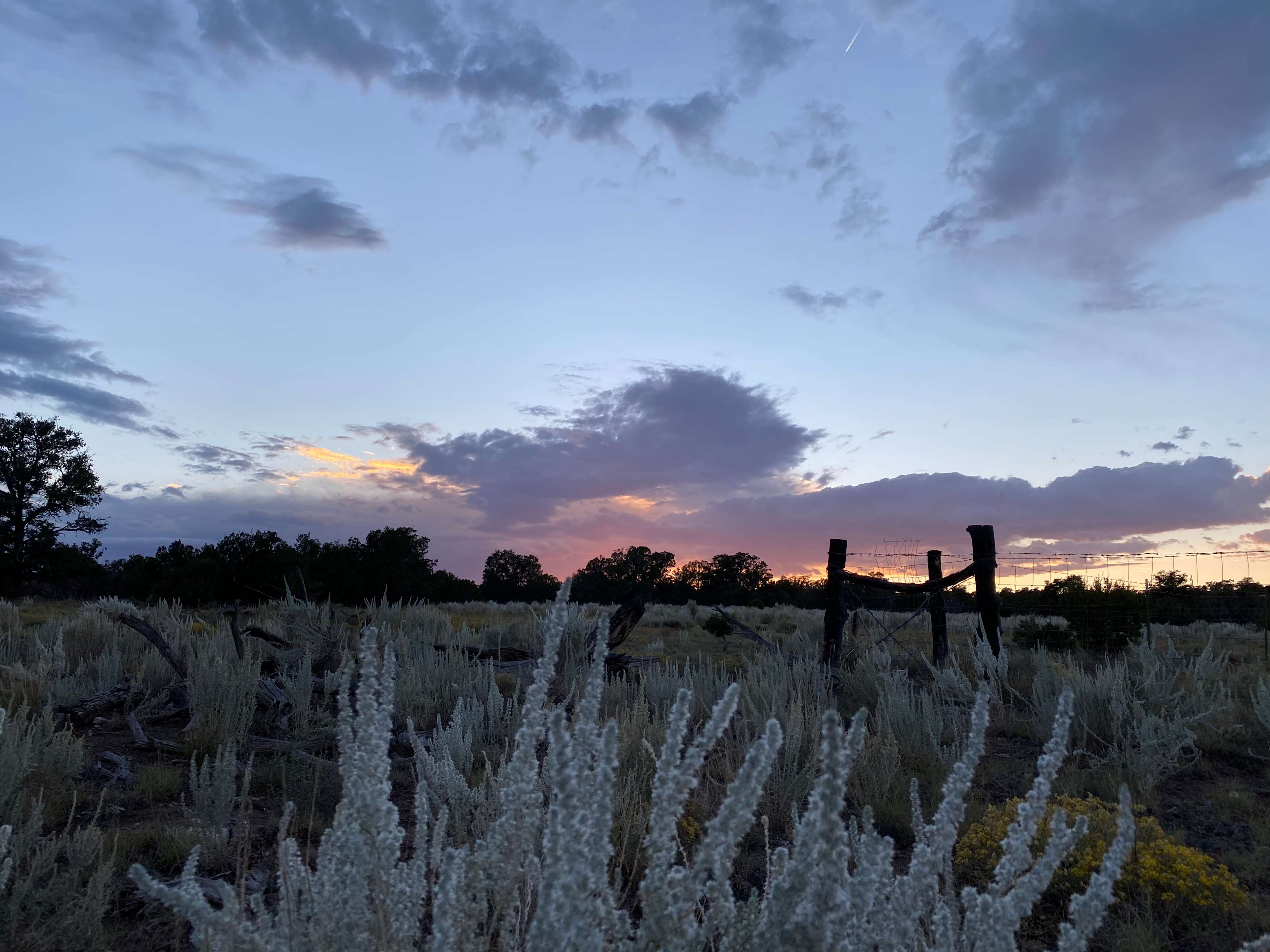 Beautiful sunset from our campground.