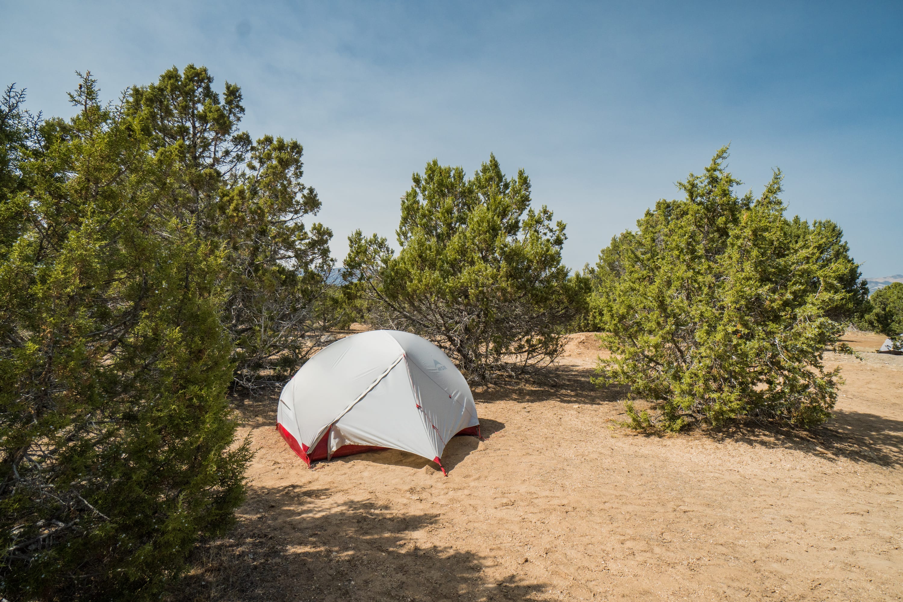 Several great spots to pitch your tents.