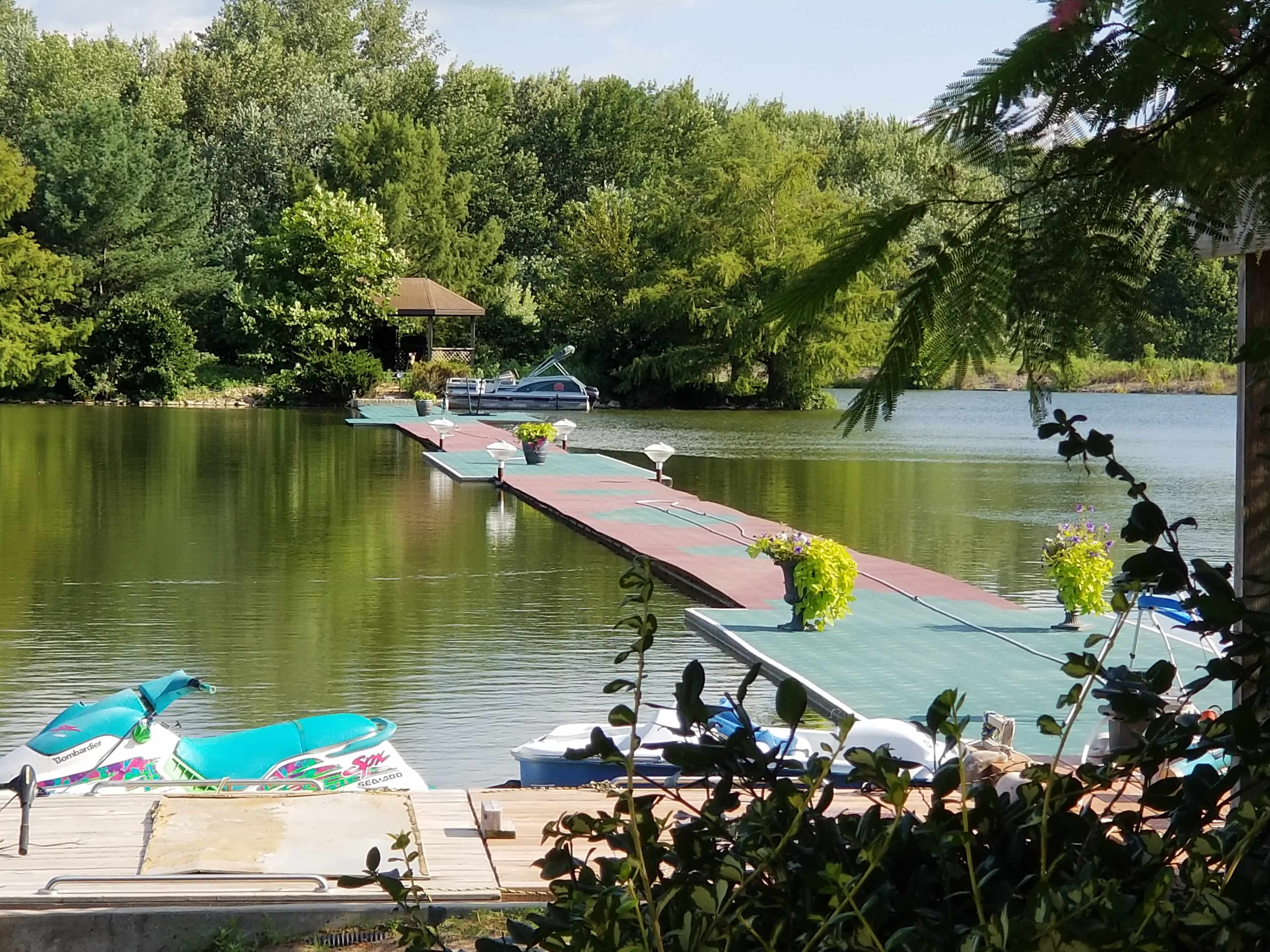 Lake view from beach area