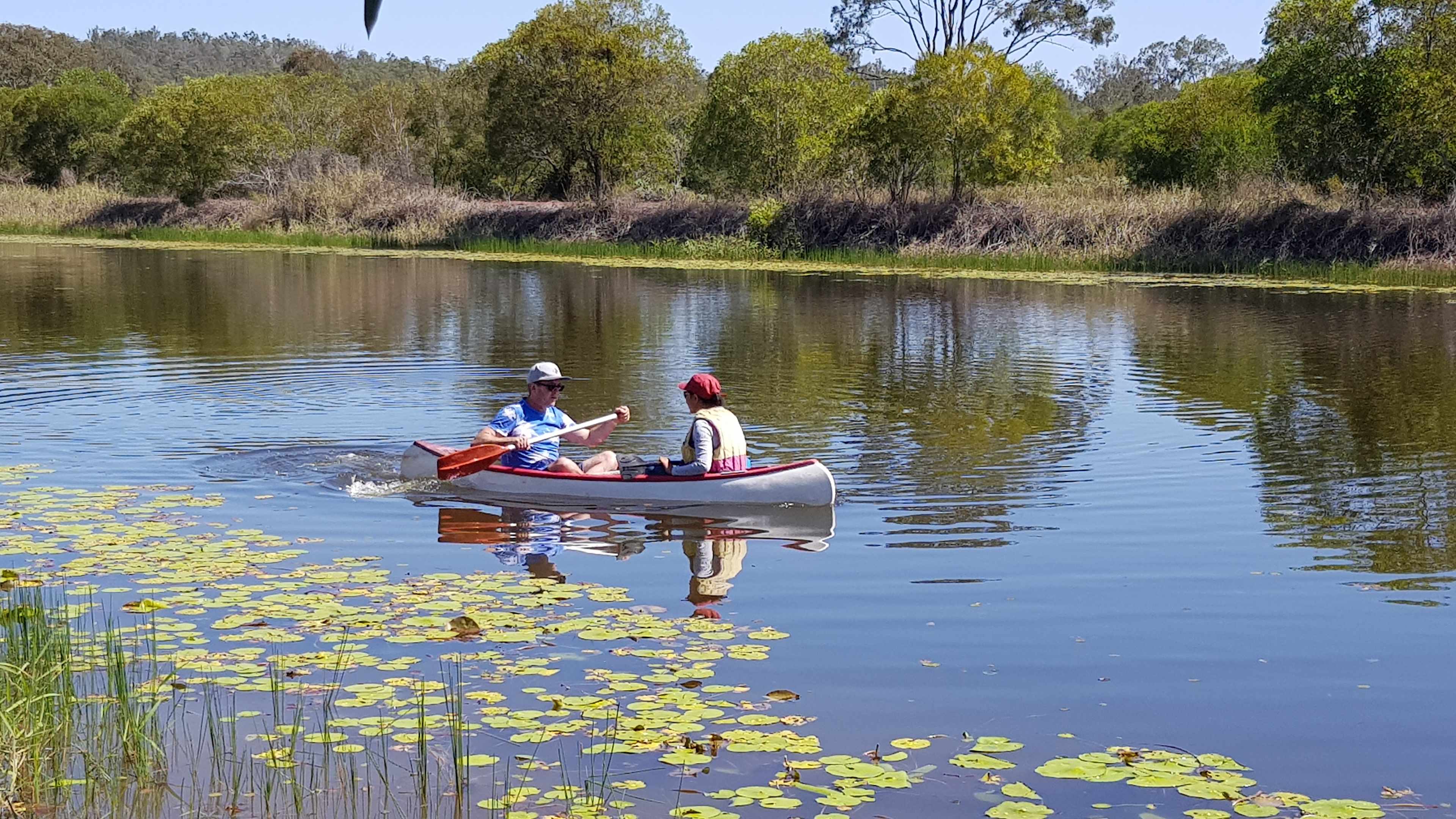 Take the time to enjoy the Dam with your kayak  or paddle board.