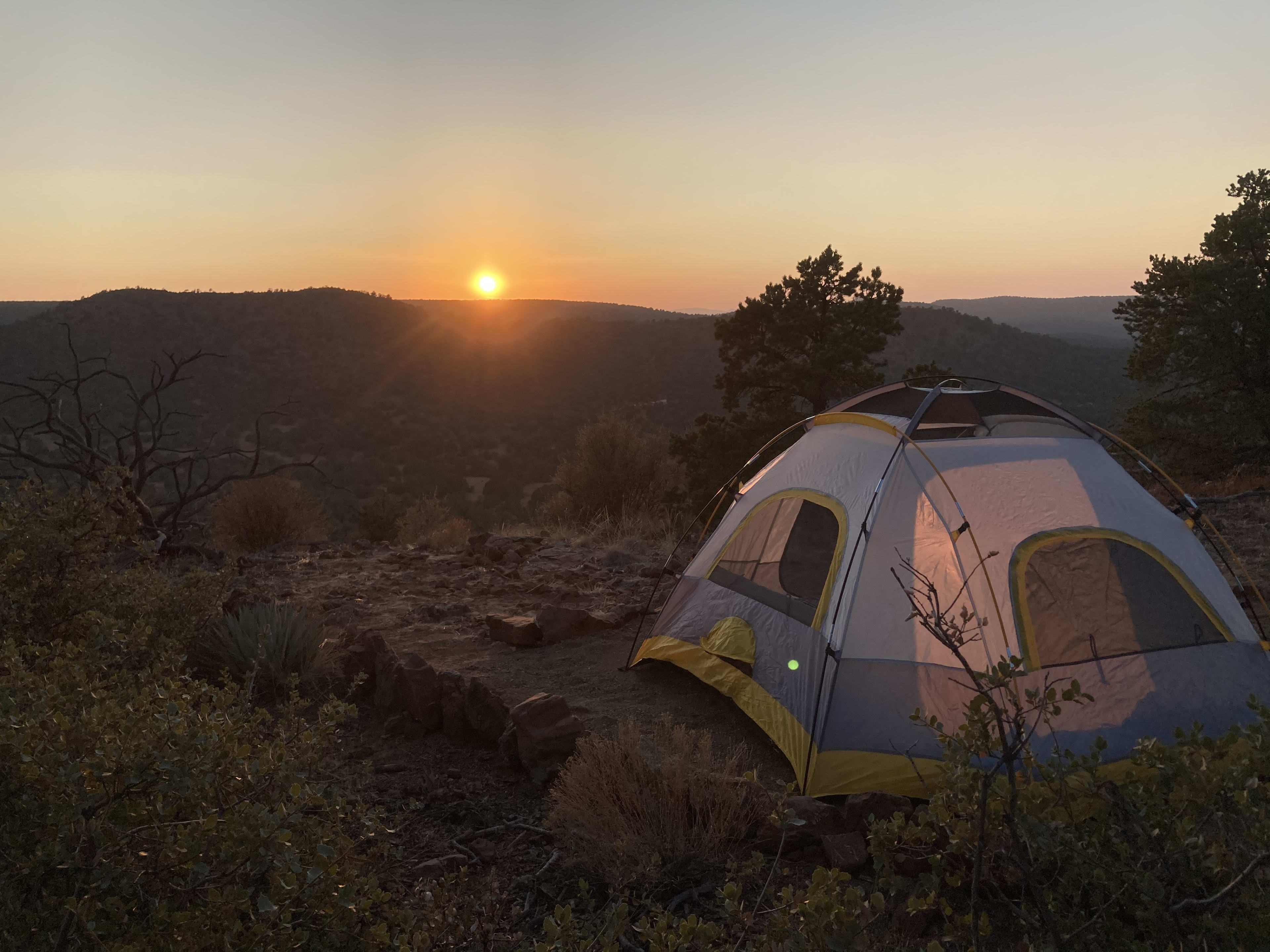 Canyon Overlook Tent Pitch