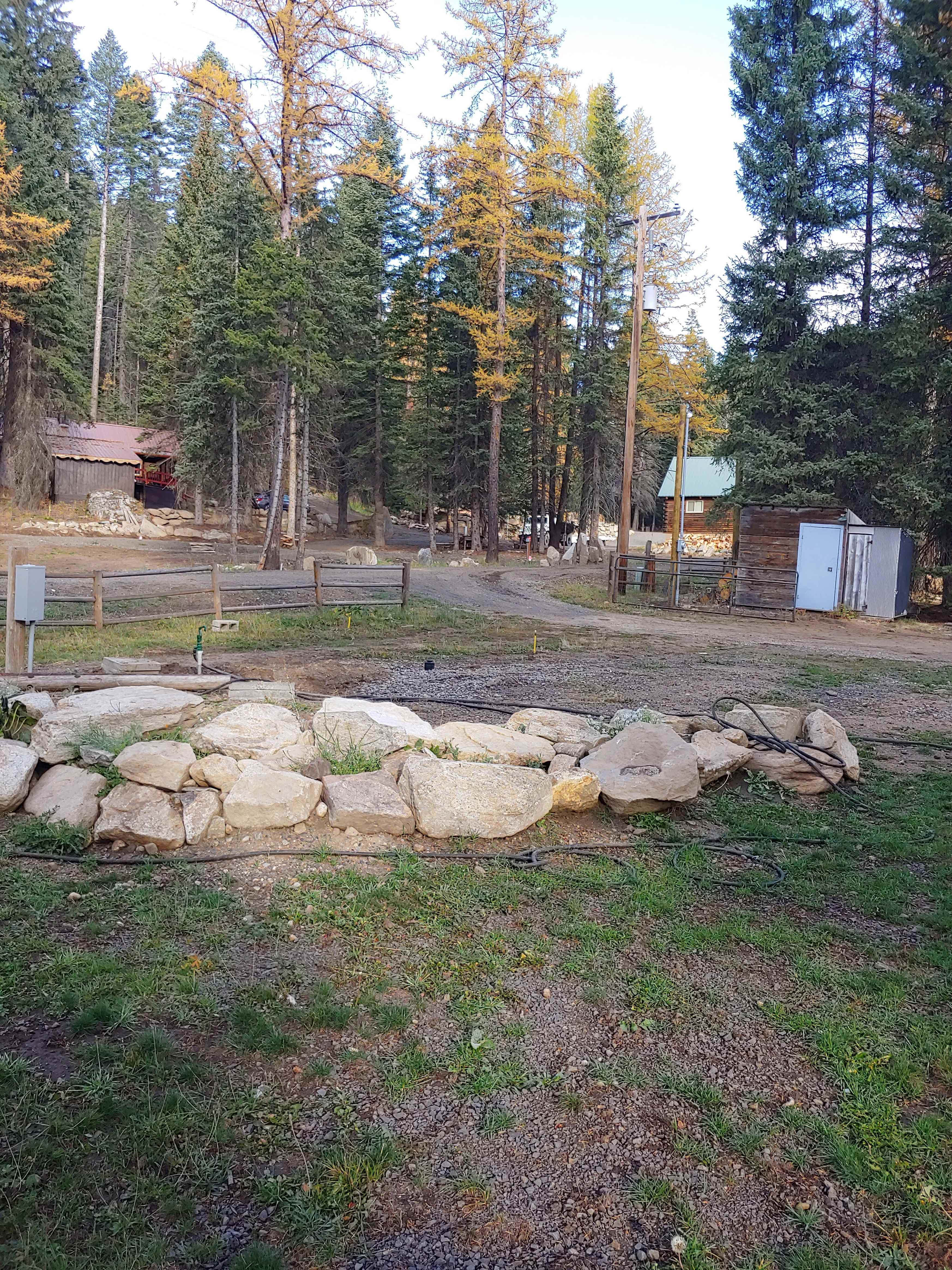 RV pad and entrance gate coming off Palladin Road.