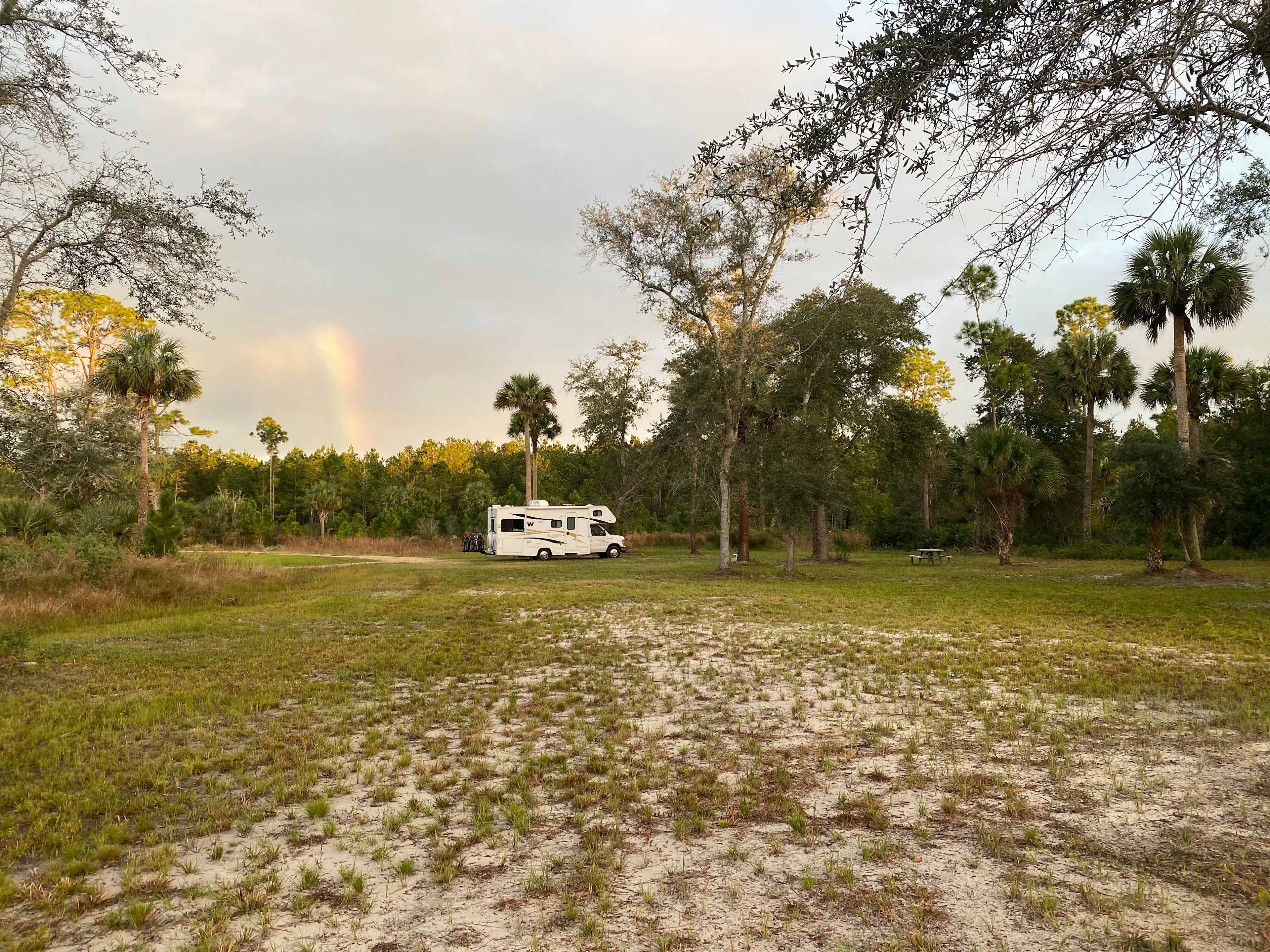 Big private camping area