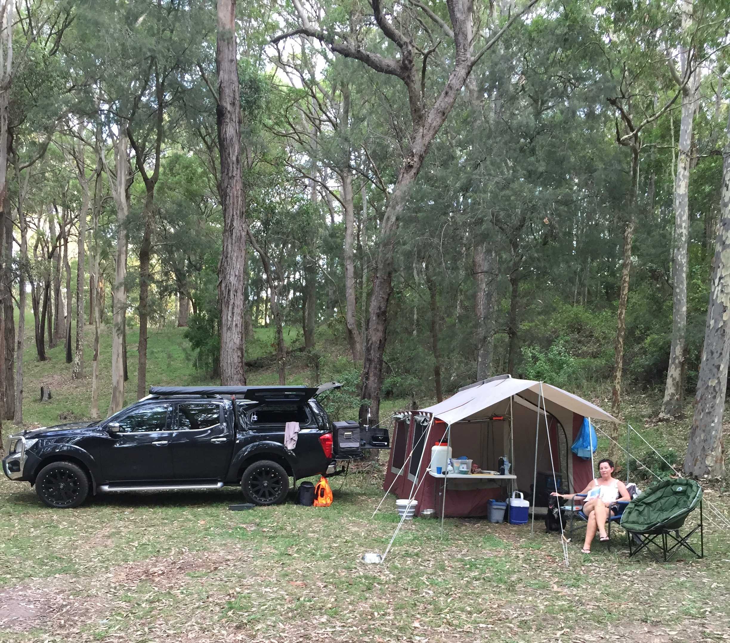 Relaxing after set up
