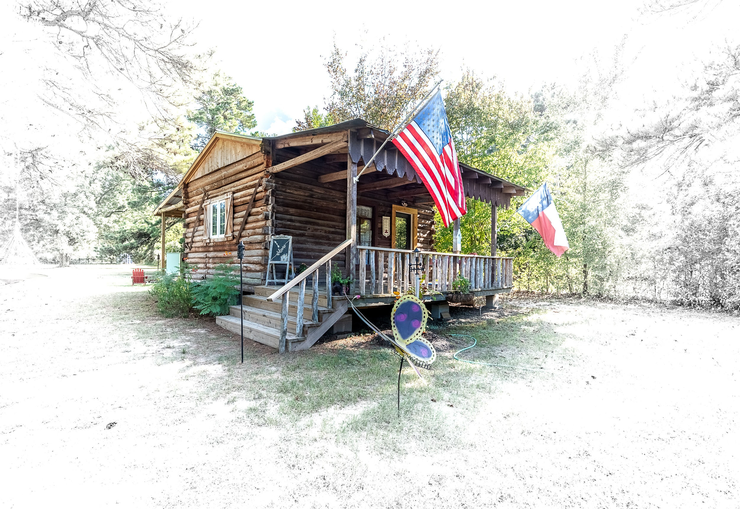 1800s original stacked log cabin