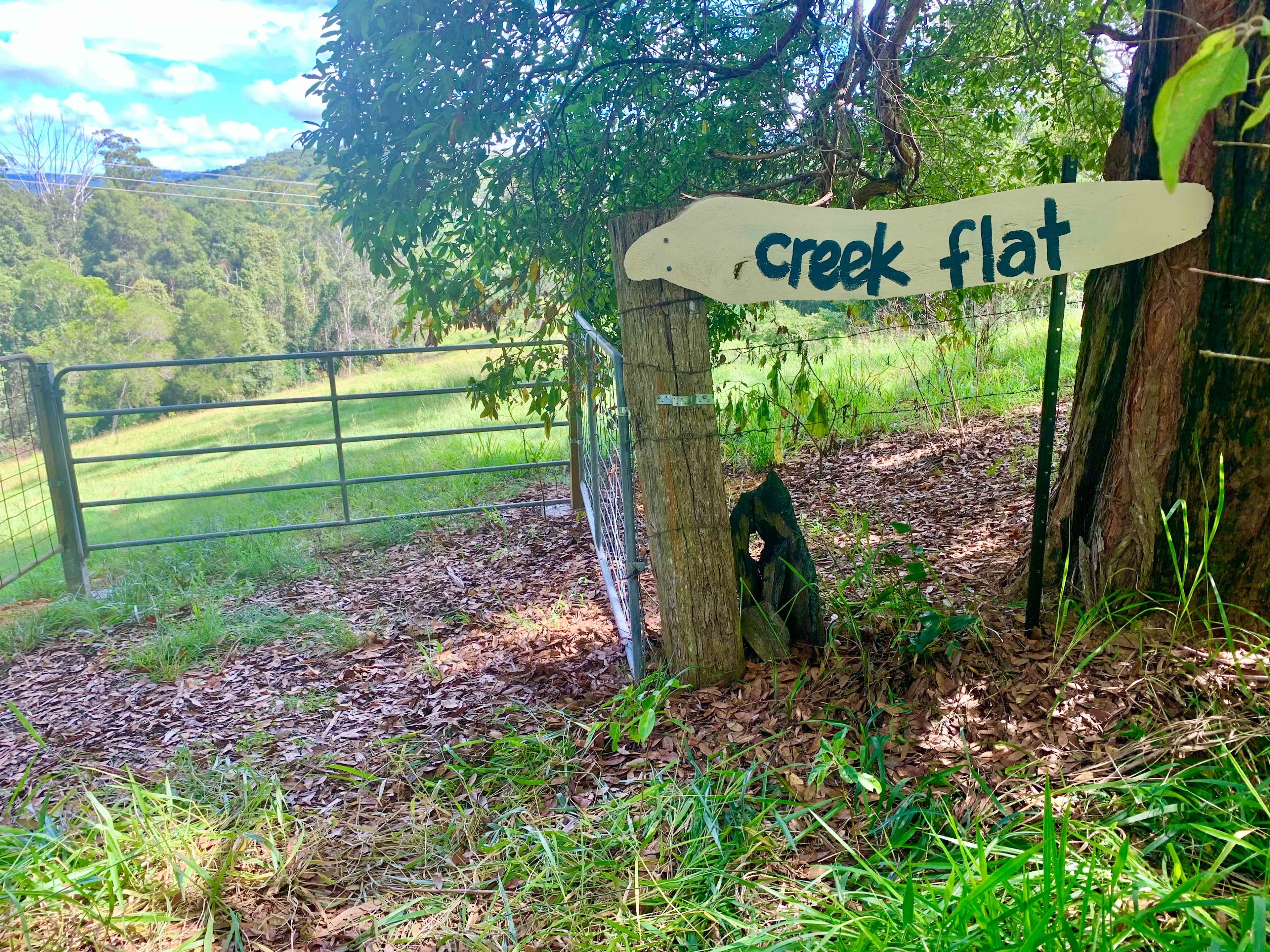 The entry to Creek Flat