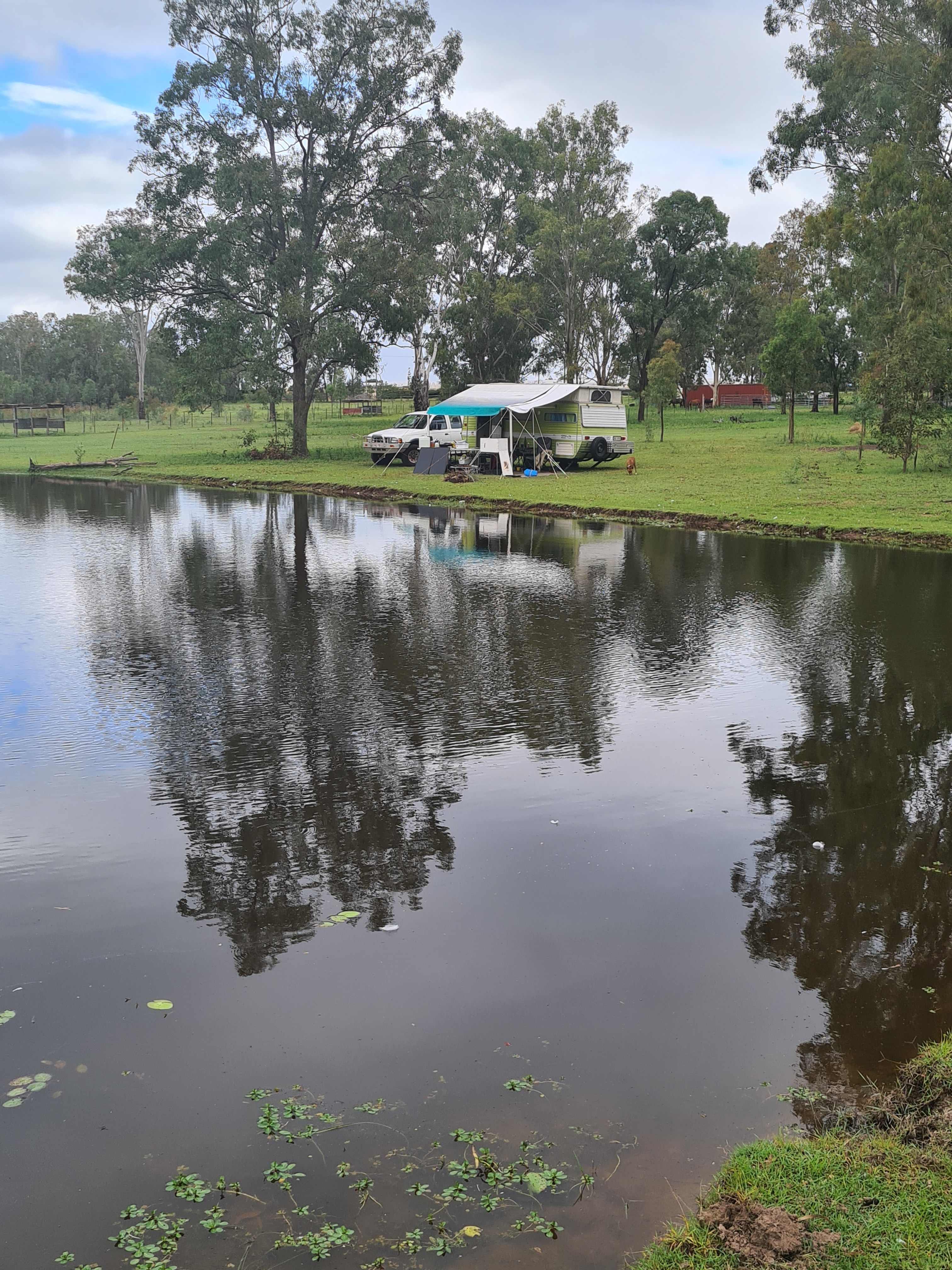 Camping by the top dam, so beautiful and peaceful with the dam full.