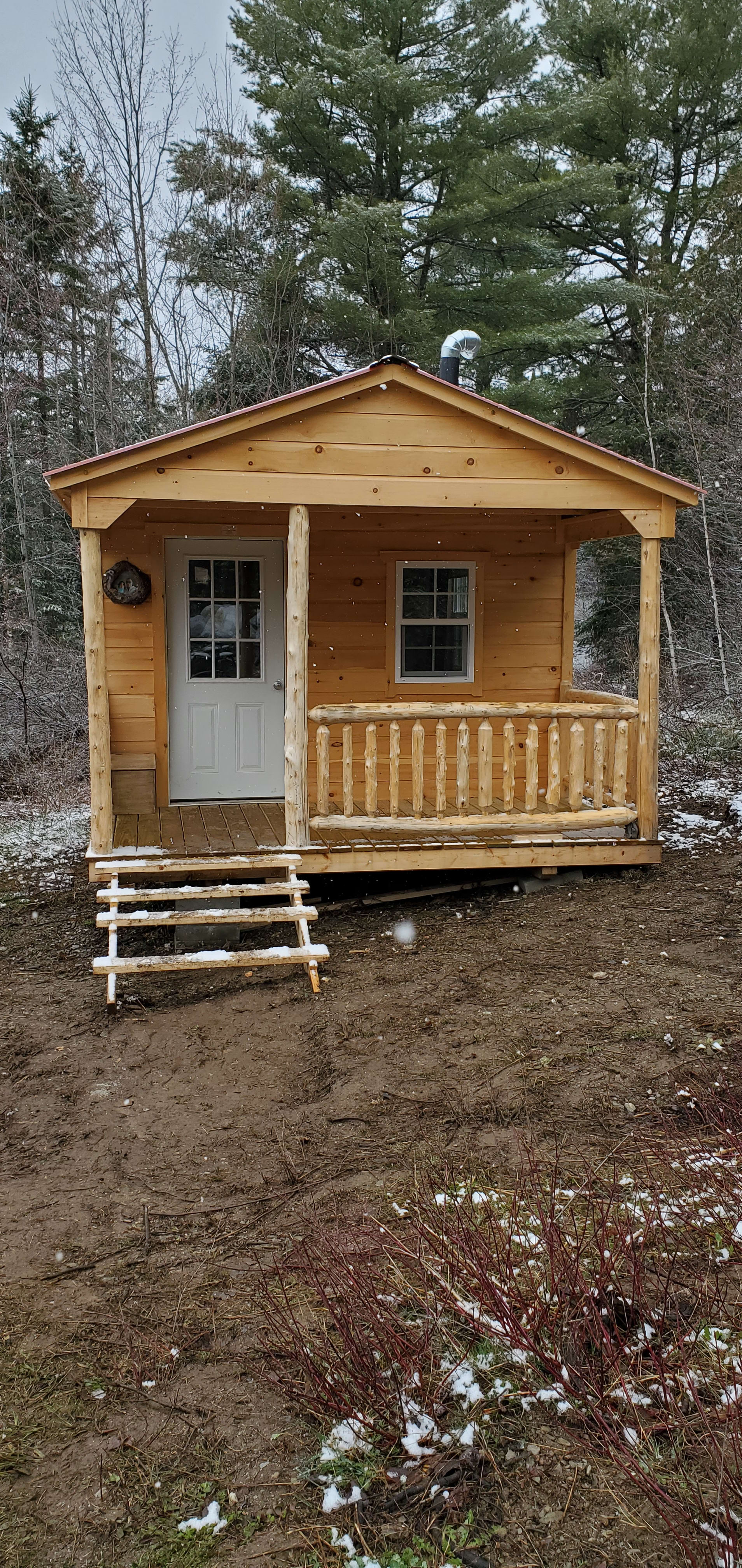Camp Cabin great for campers, hikers or families. Cabin does not have a shower,  outhouse on property. 