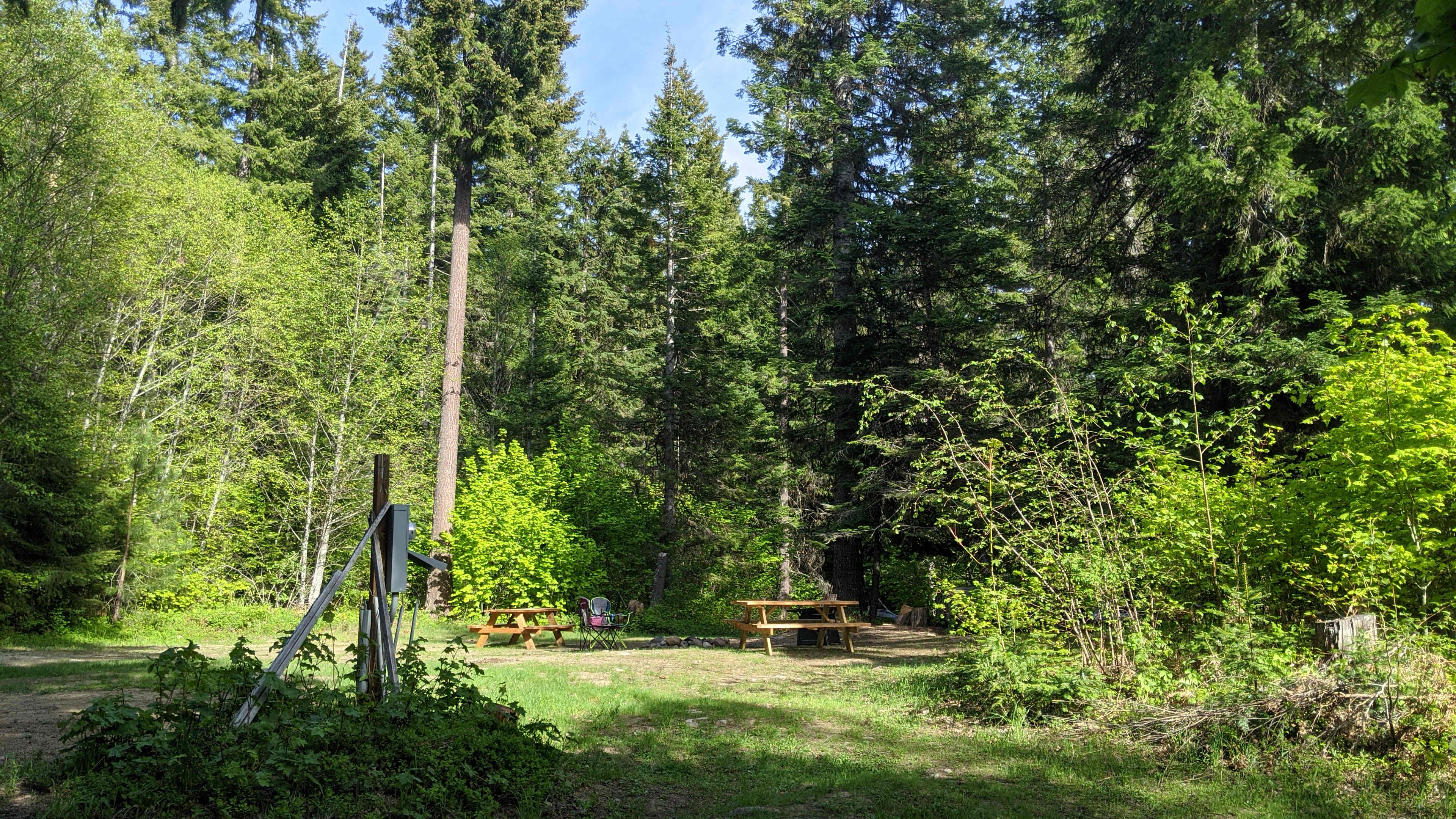 Large area for tents and hanging out