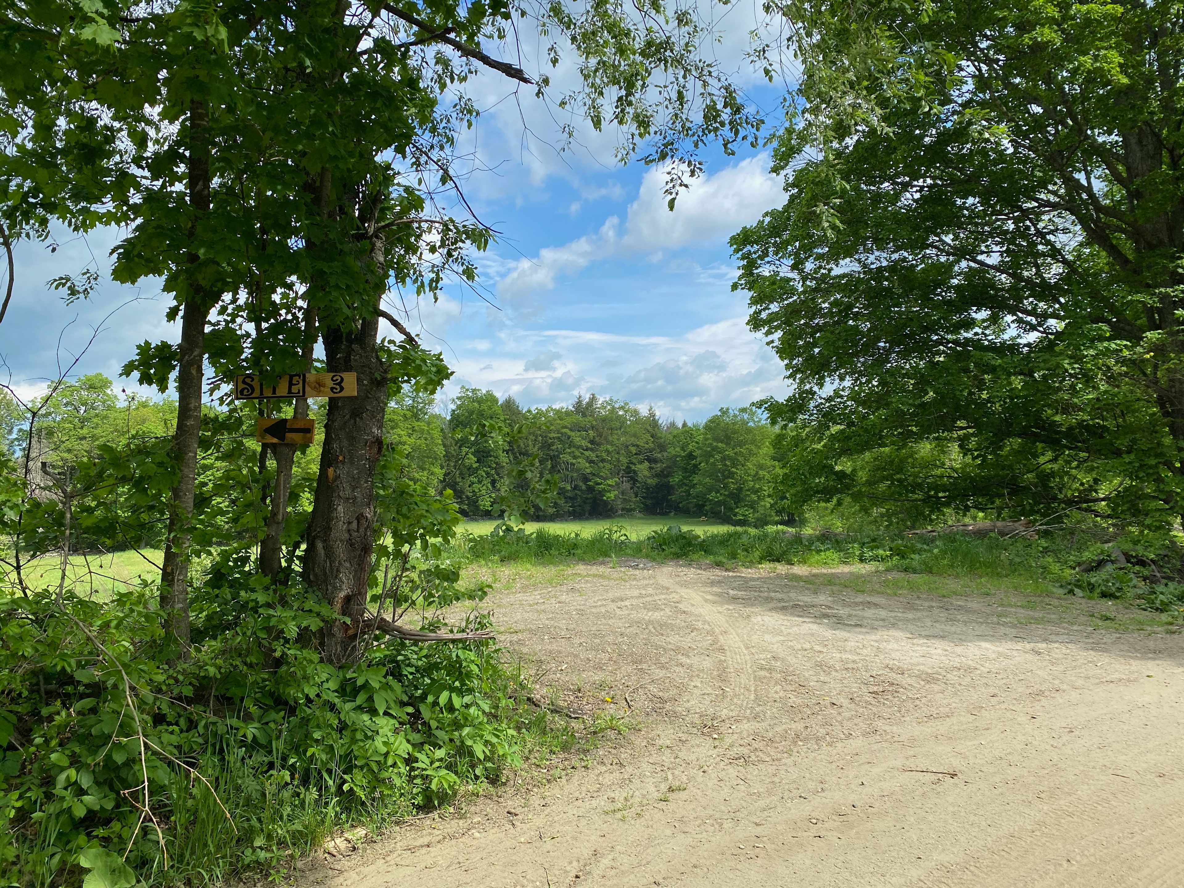 The entrance to site 3