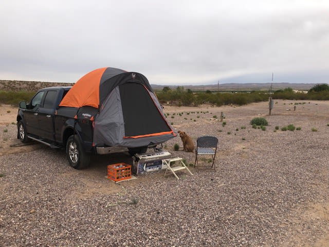 Camp setup w view