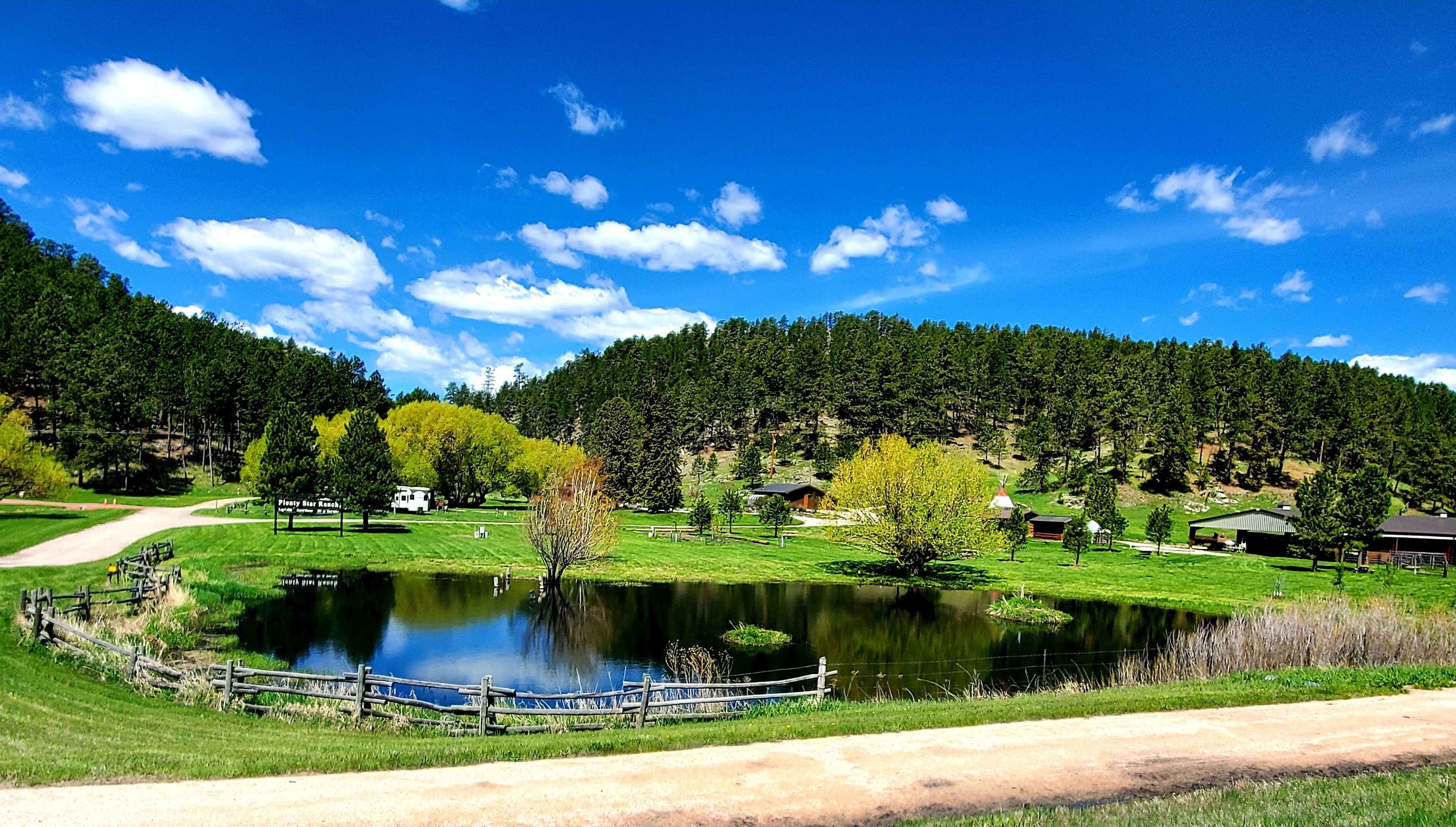 Ranch/Campground View from Hwy 385/driveway