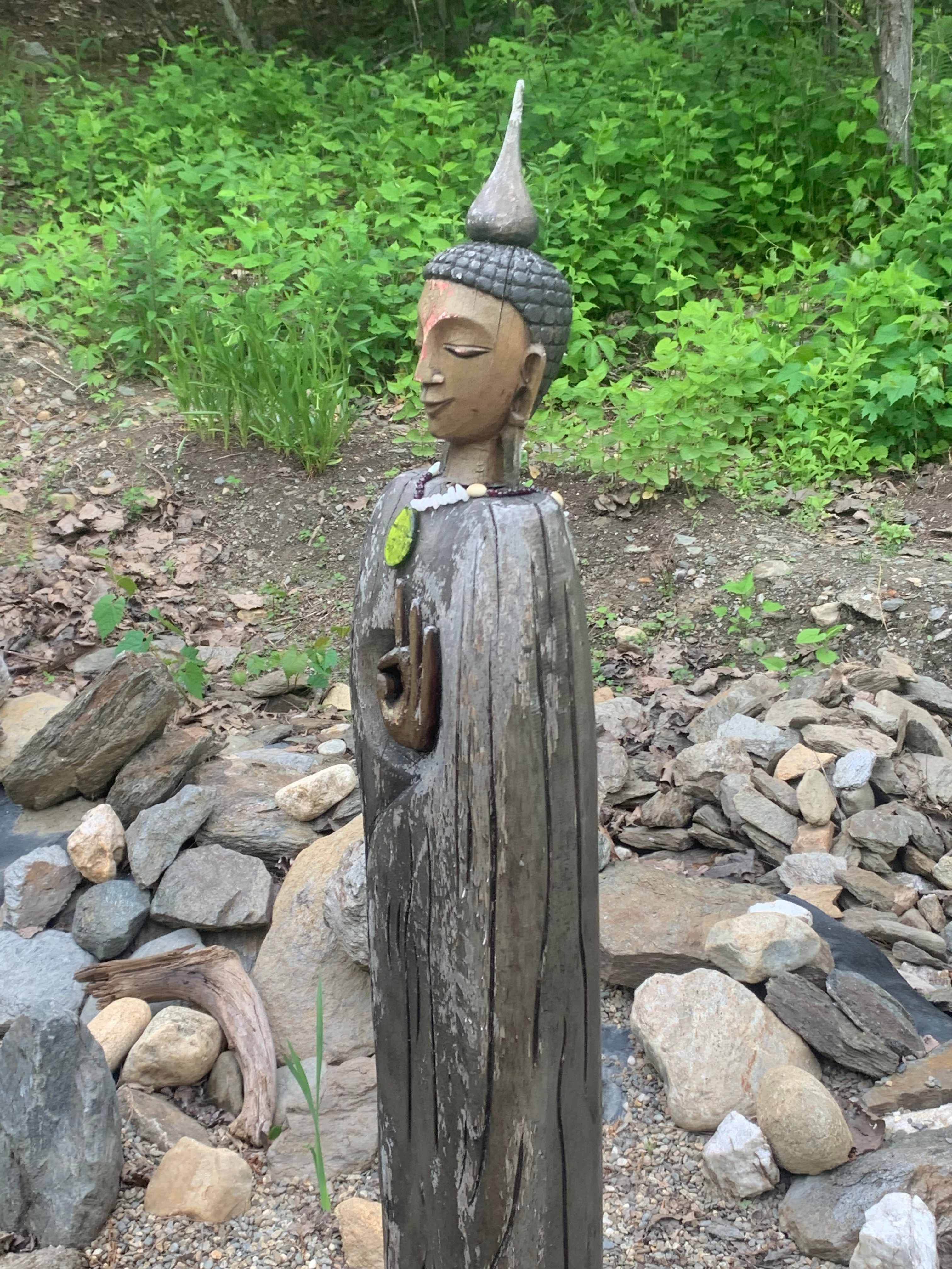 Pond statue