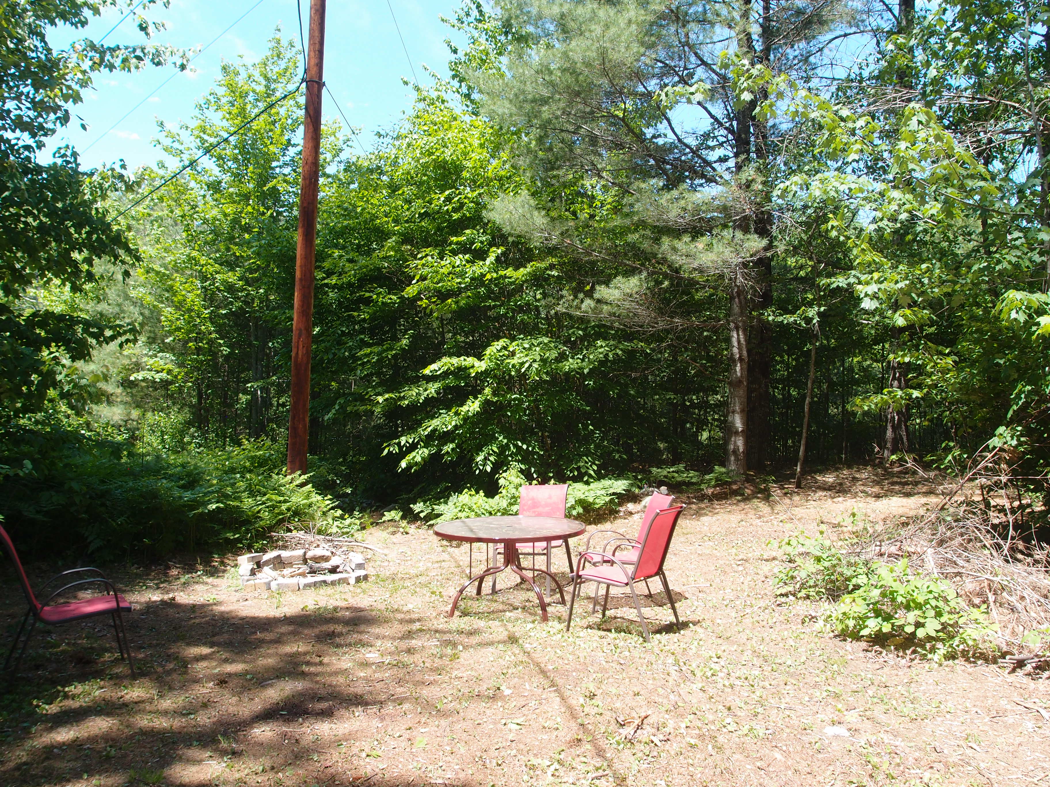 Site #3 -TUCKAWAY room for a tent in the foreground and in the woods on the left and also a tent space on the right.  Even room for a fourth tent if need be.