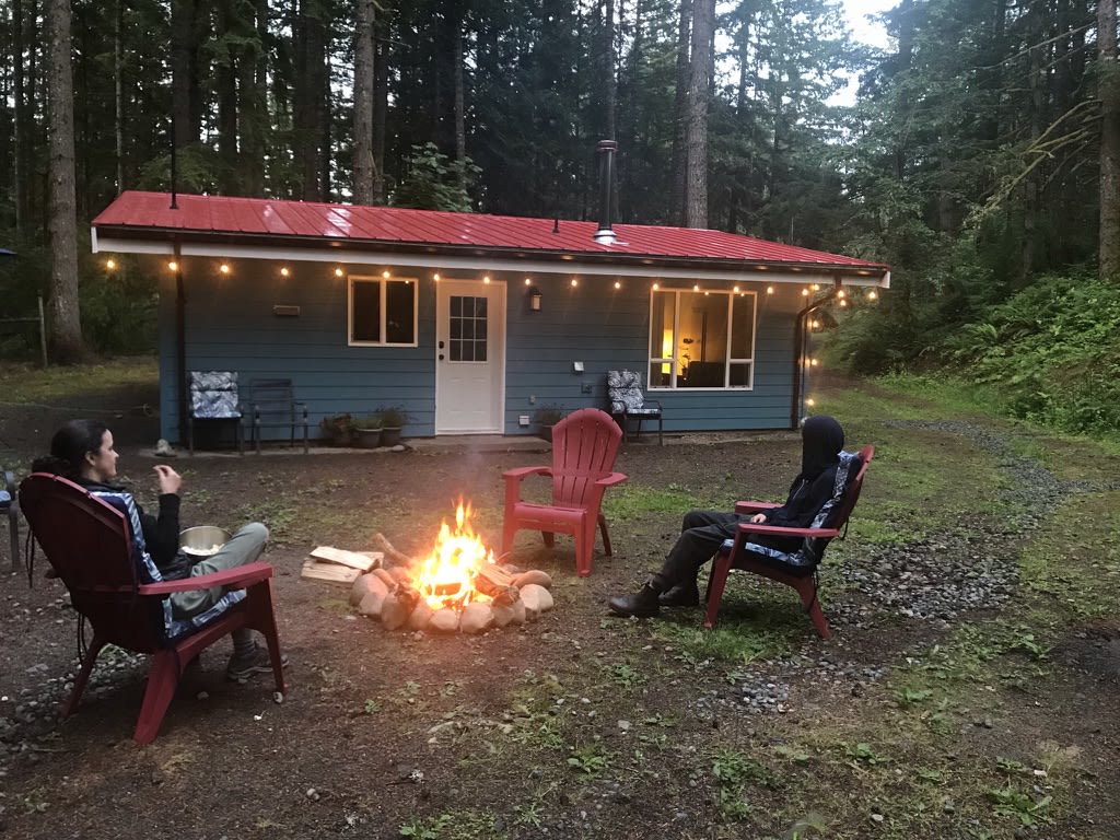 Evening Fire at the Forest Landing Cottage
