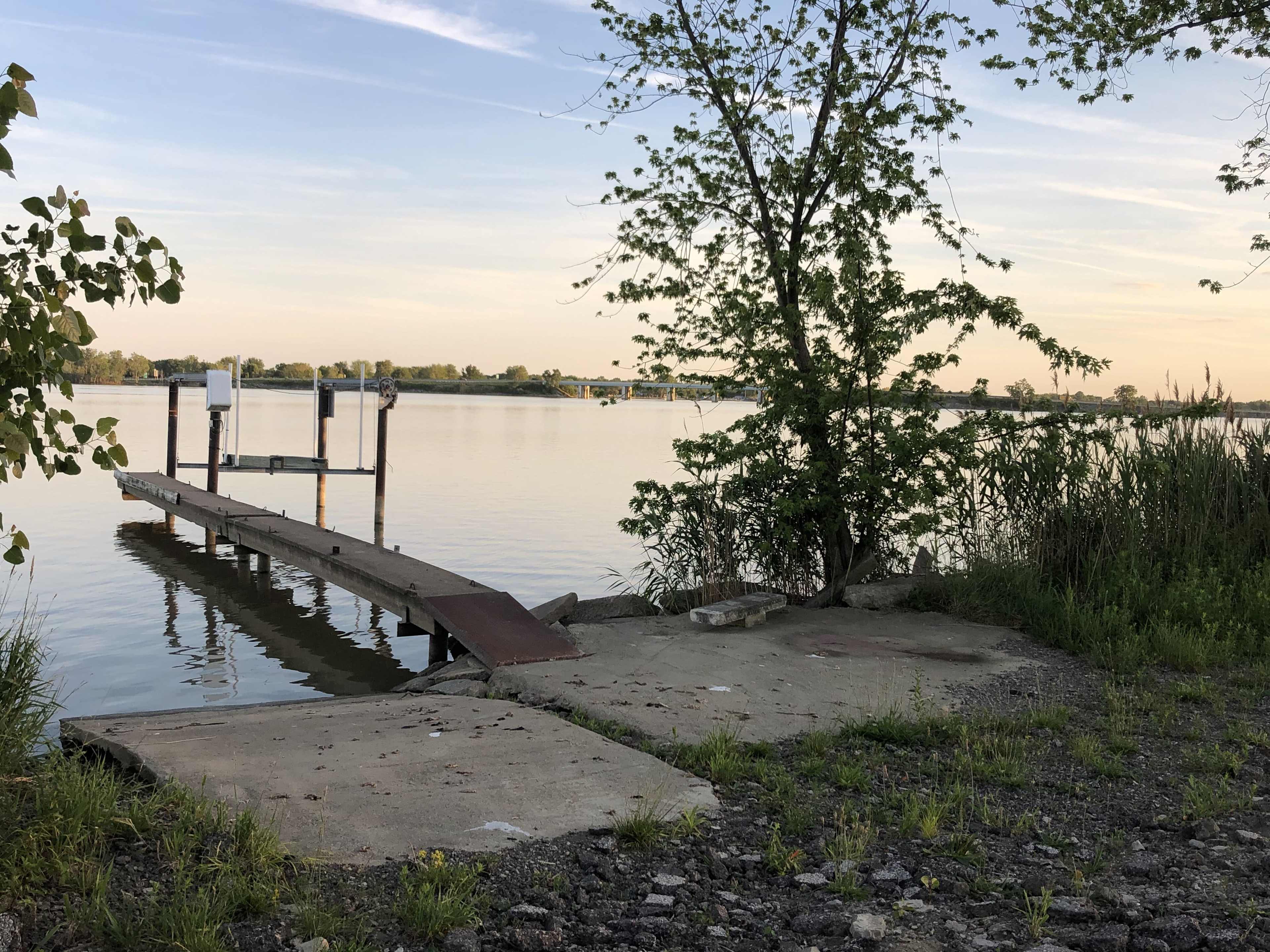 You have access to a boat dock right next to your  camp site for fishing!