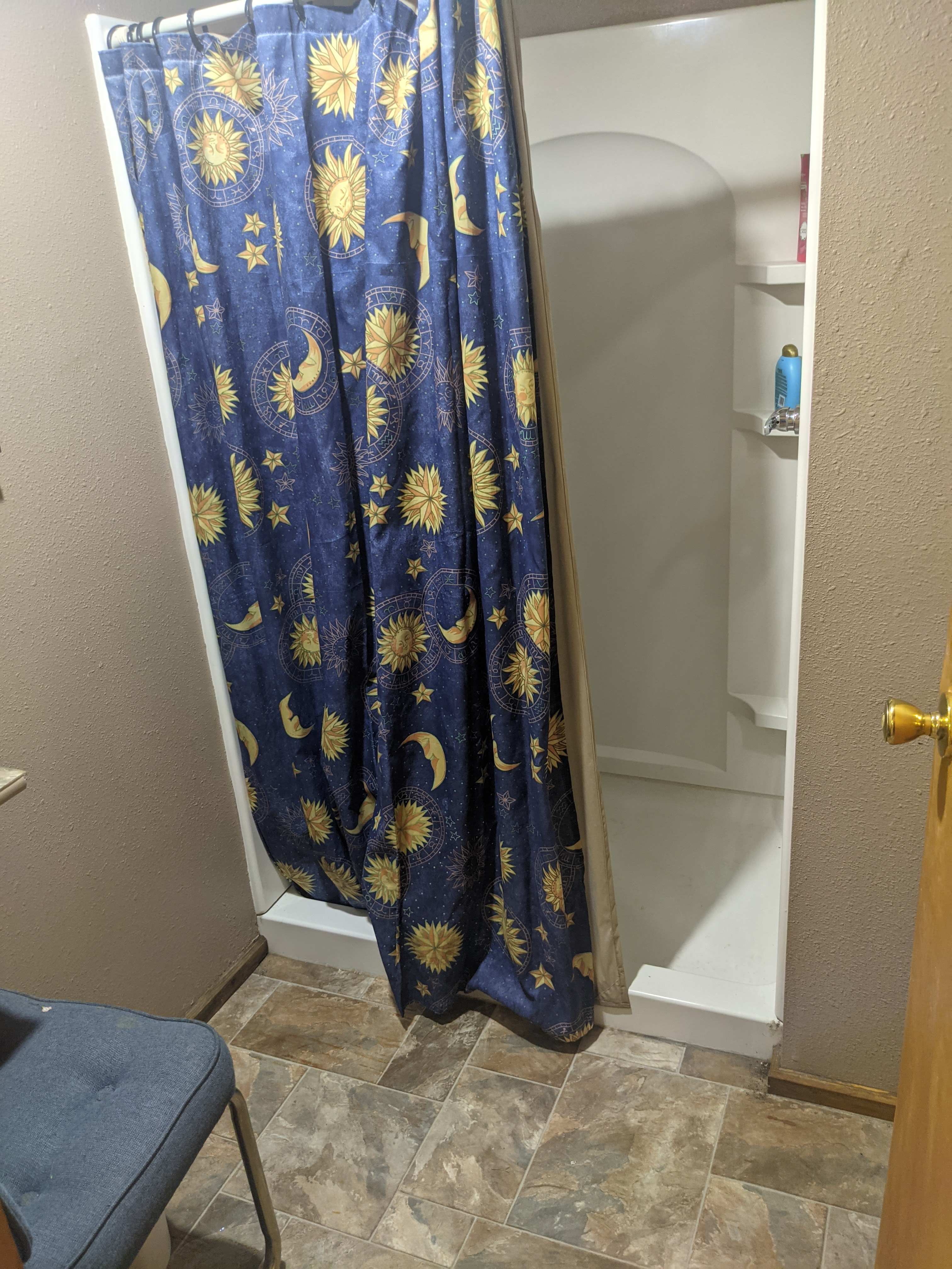 A hot shower with good water pressure.