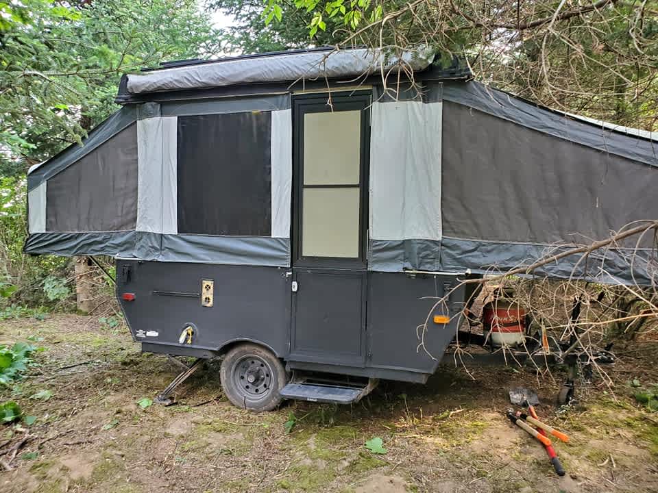 Site#4 two beds and a table