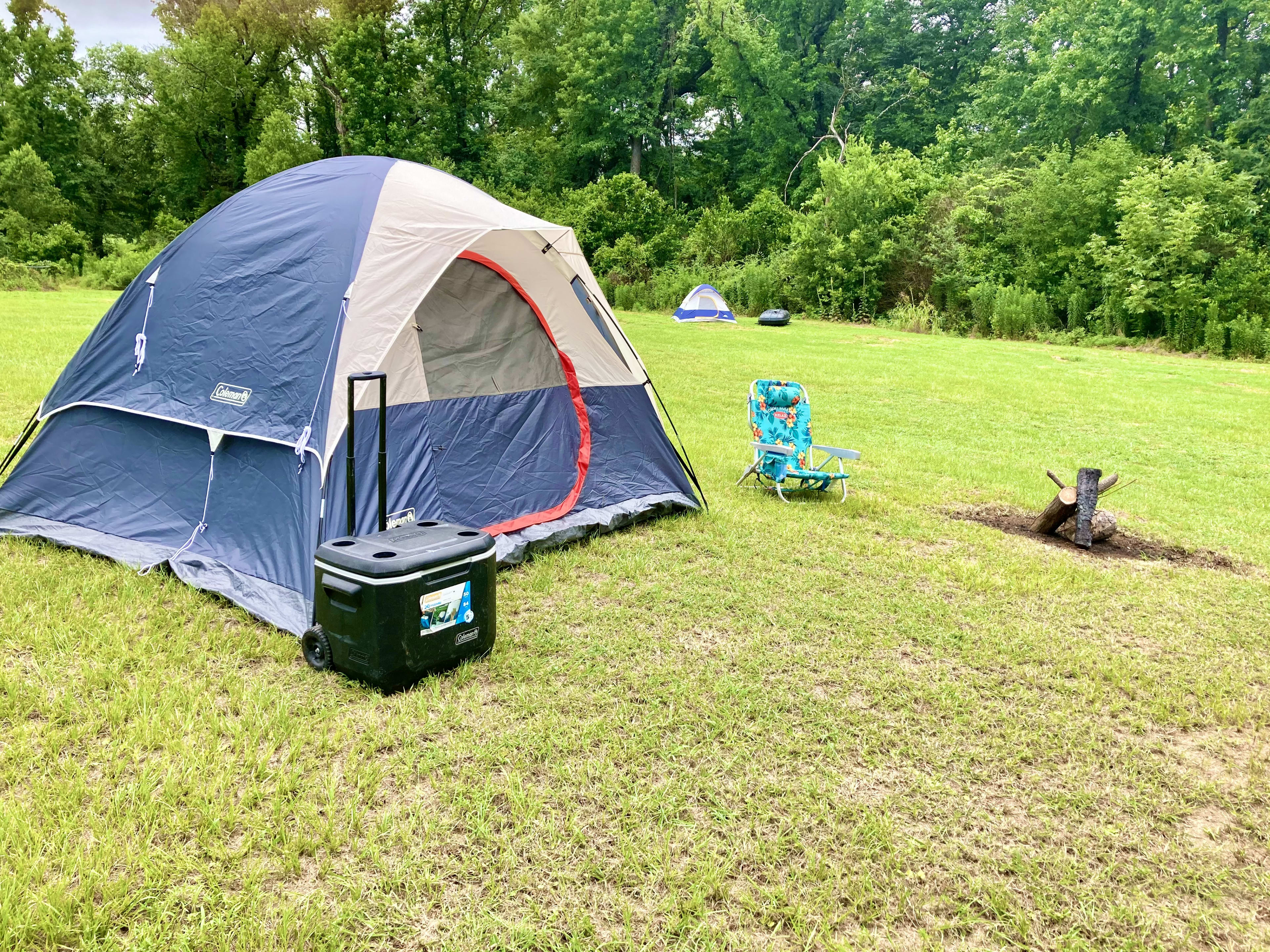 Tent sites by Tyler State Park