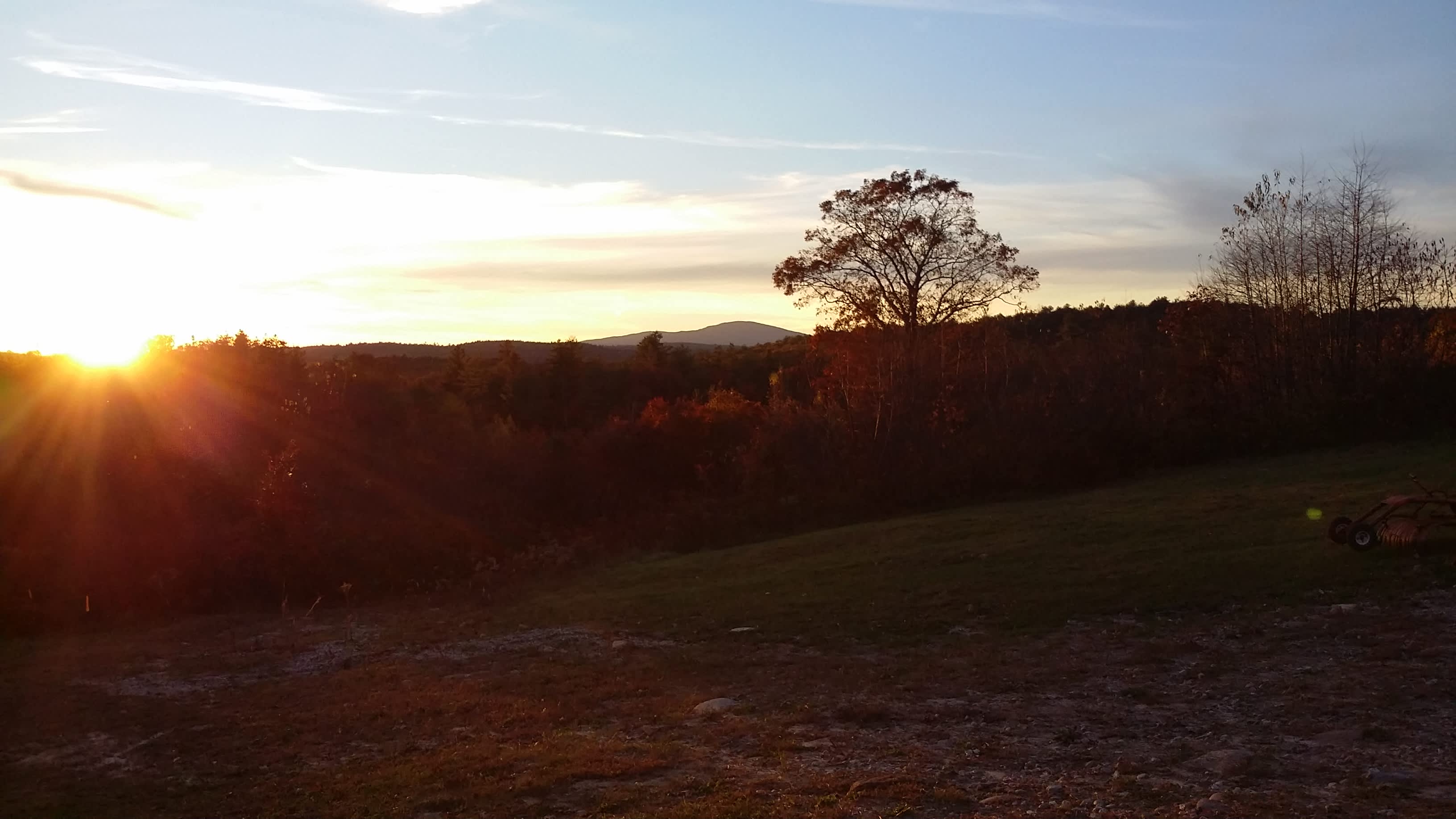 Great Sunsets from hillside.