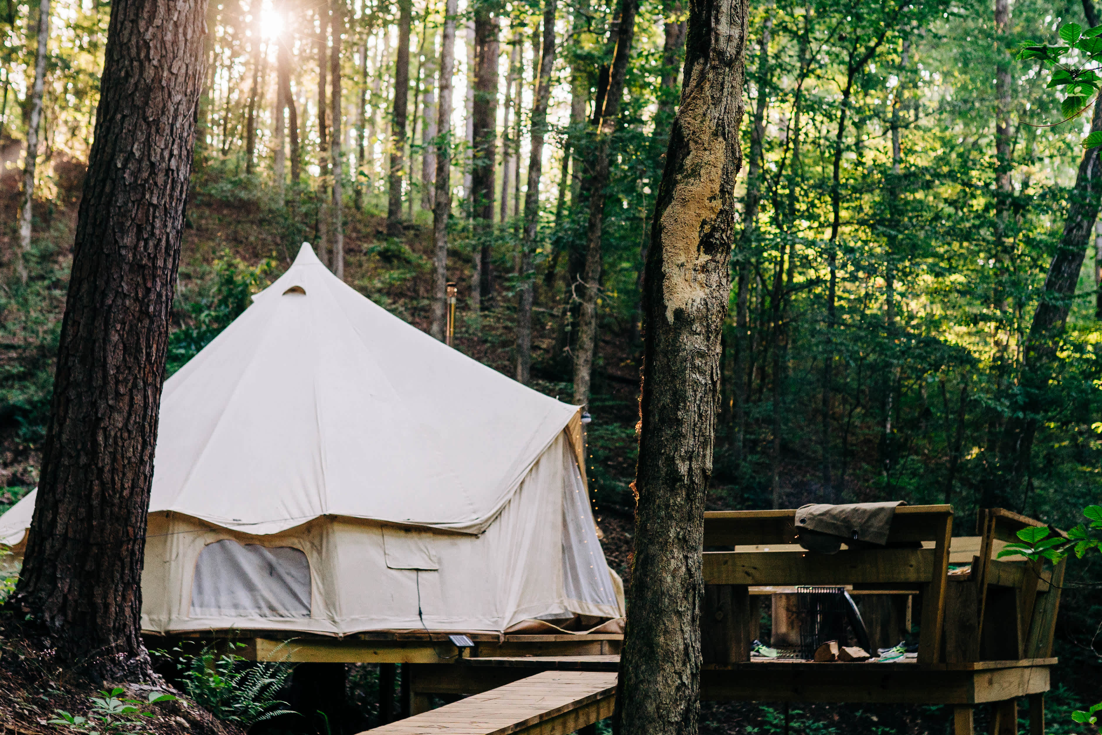 The tent in all its glory!