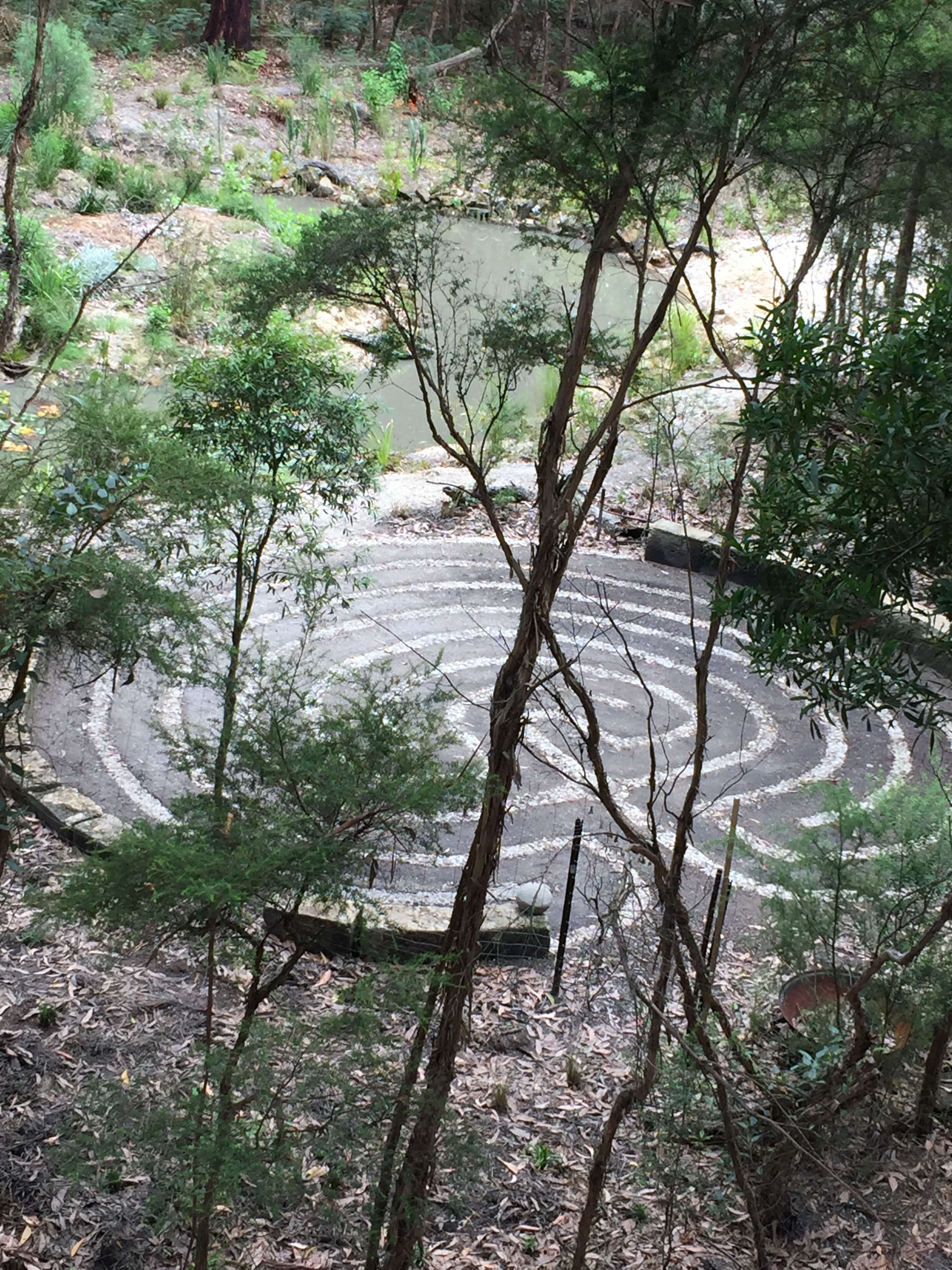 We built the Labyrinth for fun and relaxation. Enjoy walking the loops and coils as you unwind your busy mind.