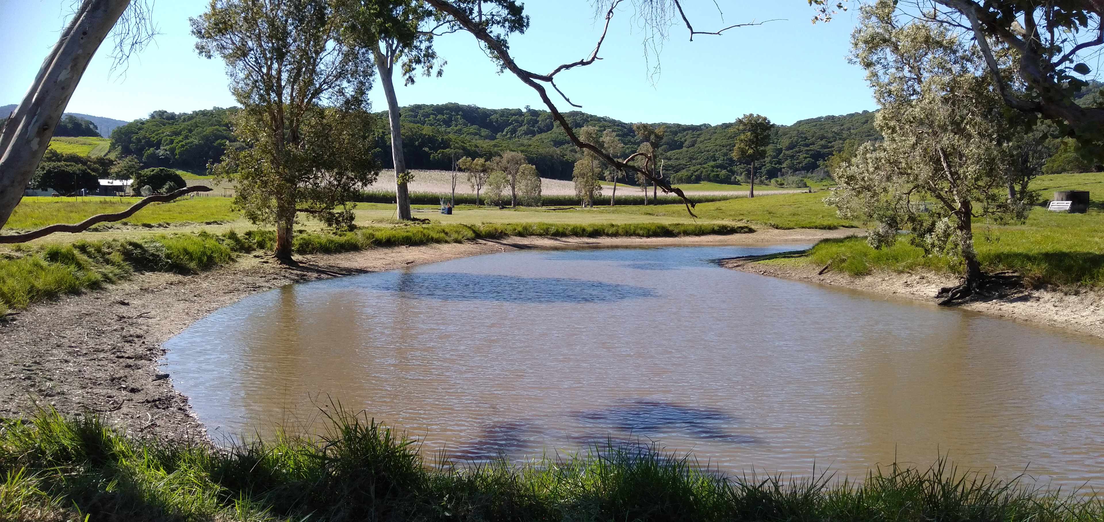 Grassed site  # 1 with an outlook to the north, overlooking the lower dam. Not a huge space, but nicely positioned to enjoy the Sunsets.