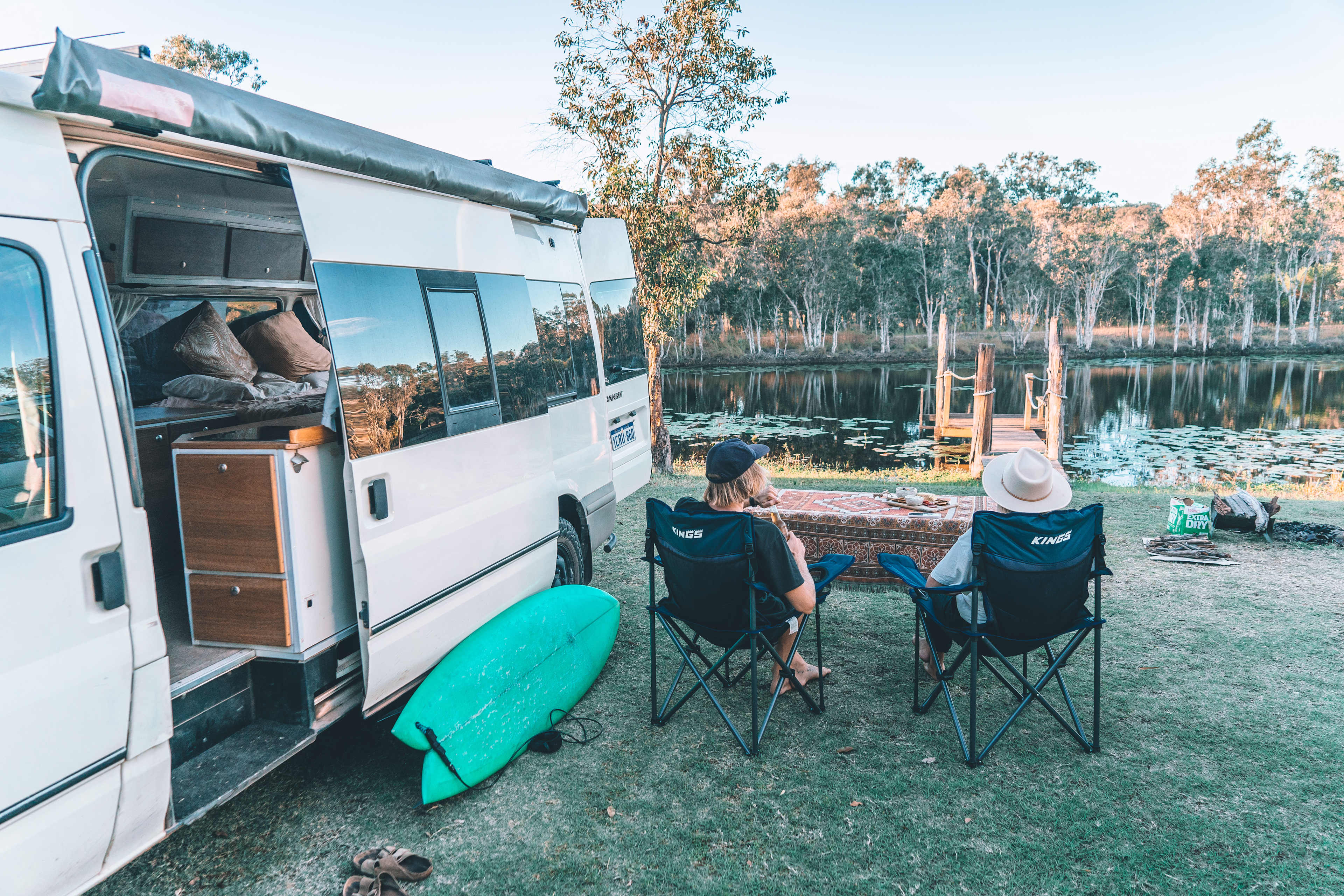 Our camp site by the lake