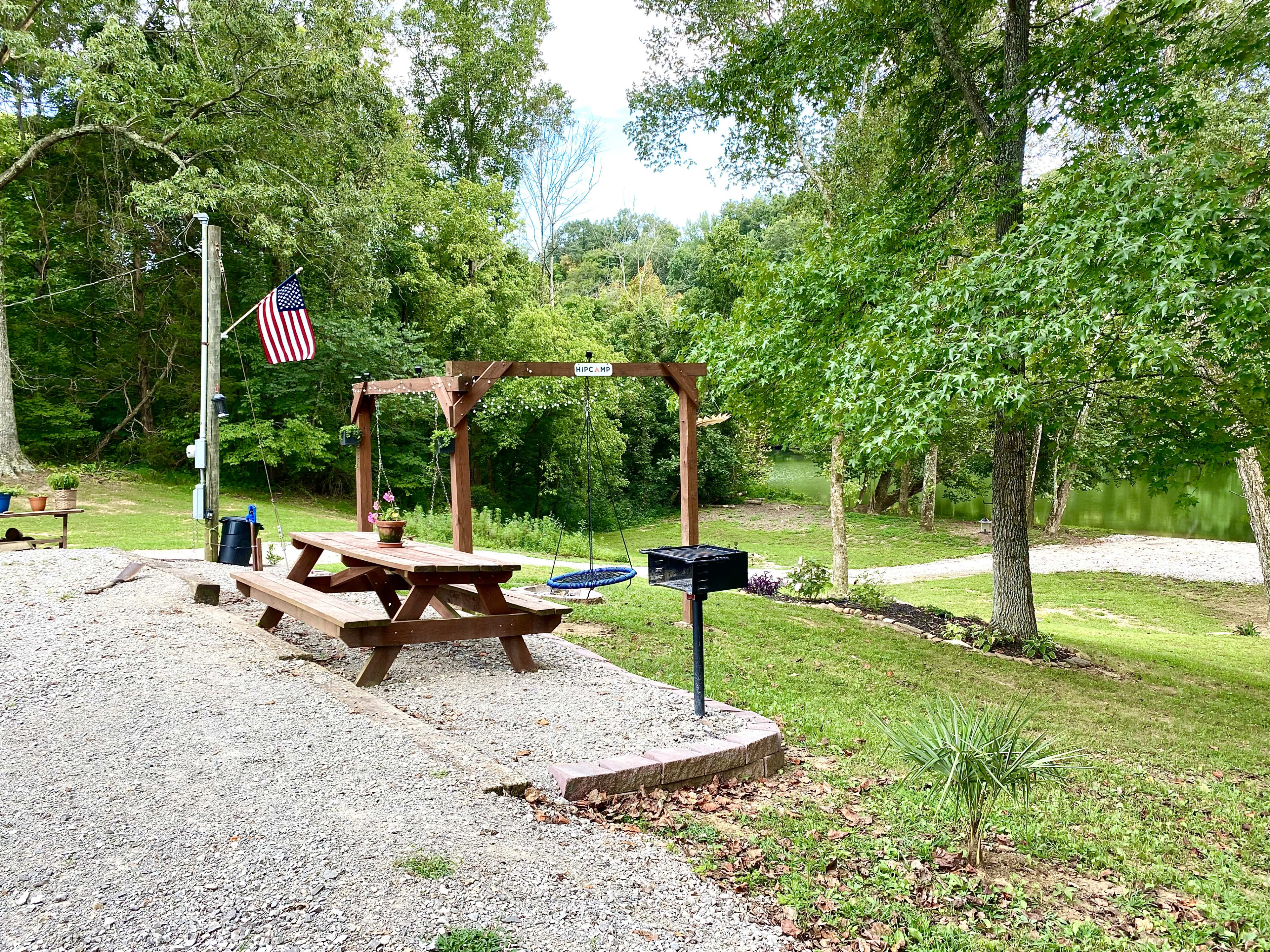 Campsite on the Caney RV Site