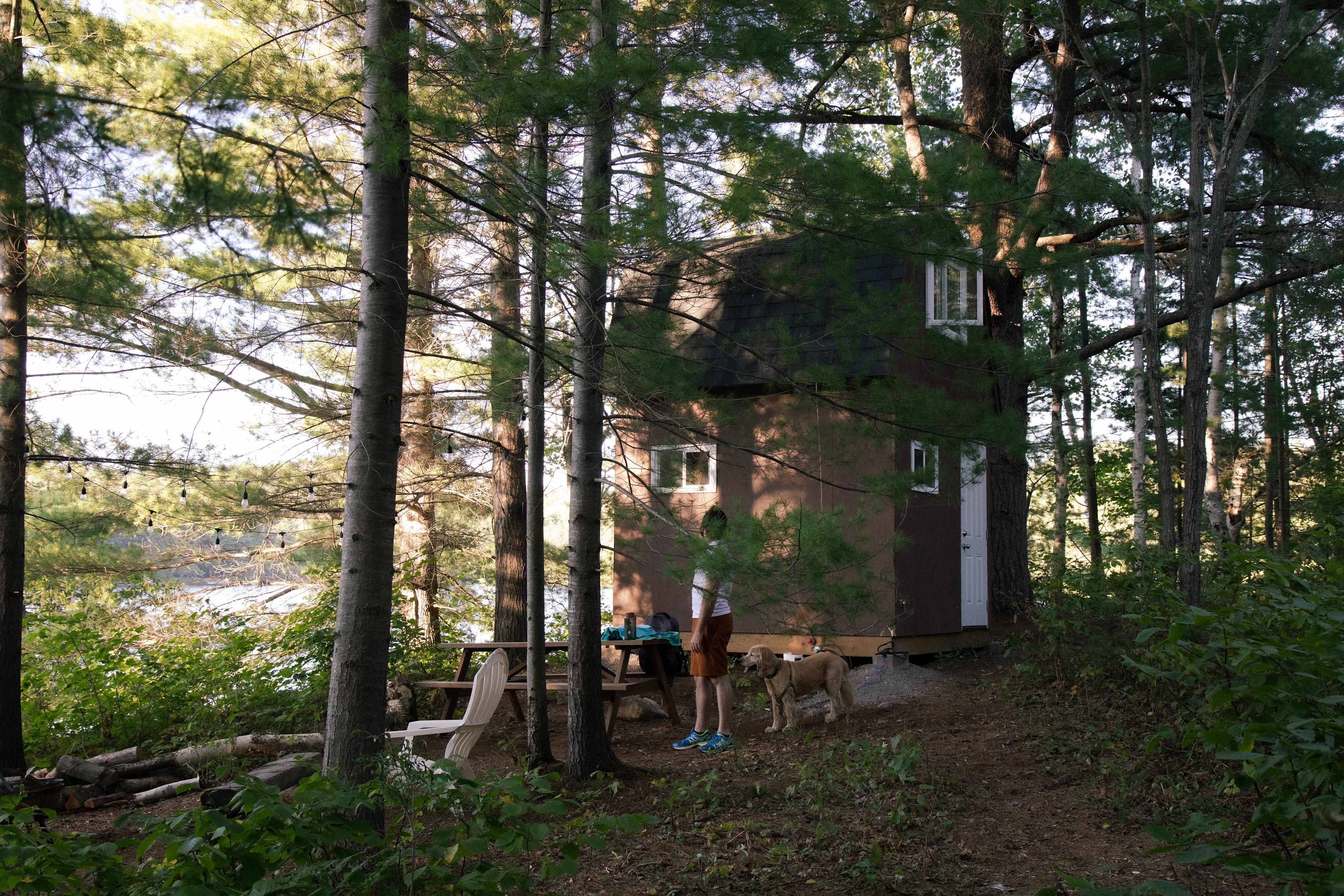 This beautiful spot feels so tucked away and blends in so well to the forest it lives inside.