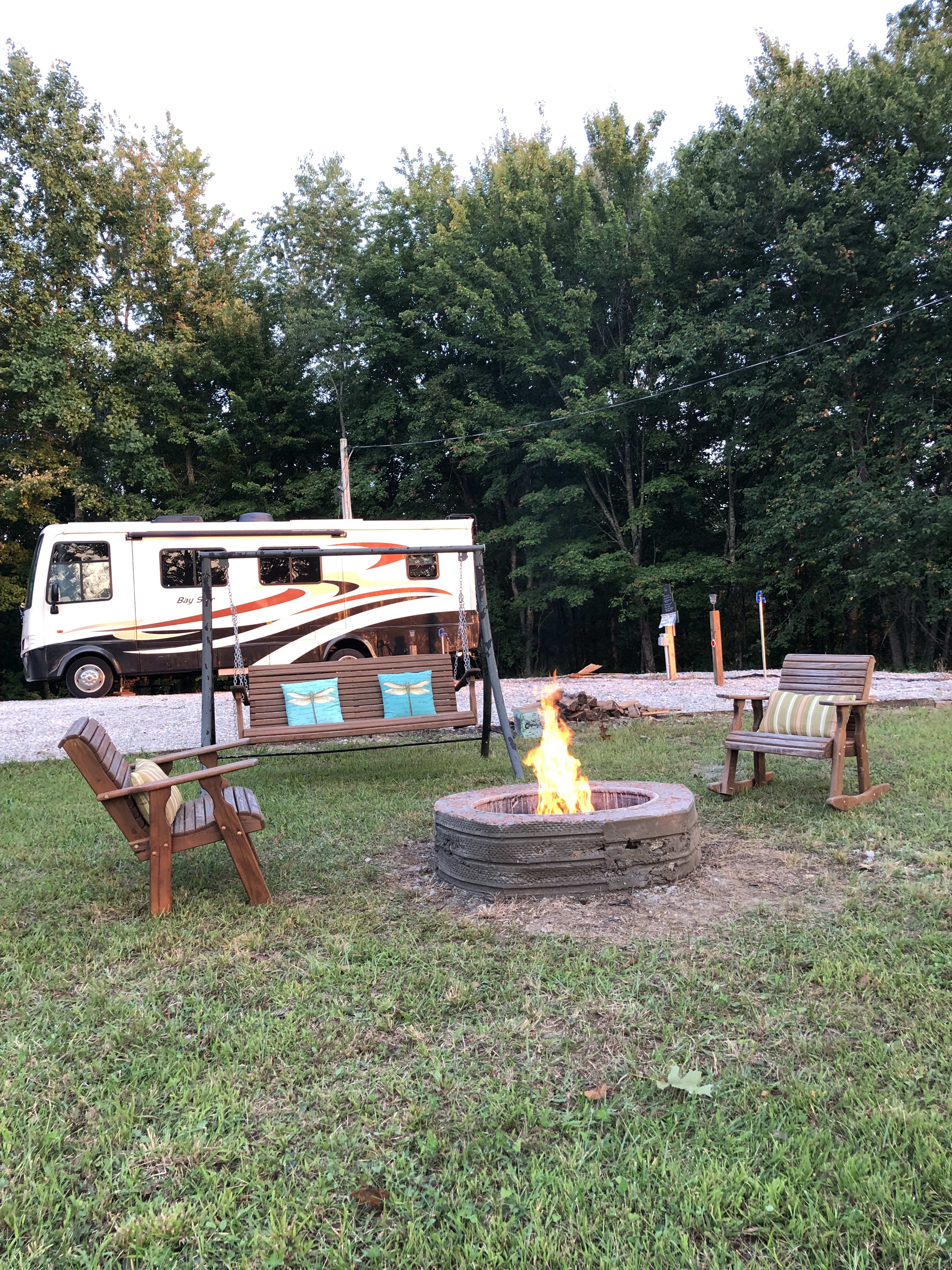 Enjoy our fire pit while you’re here.
