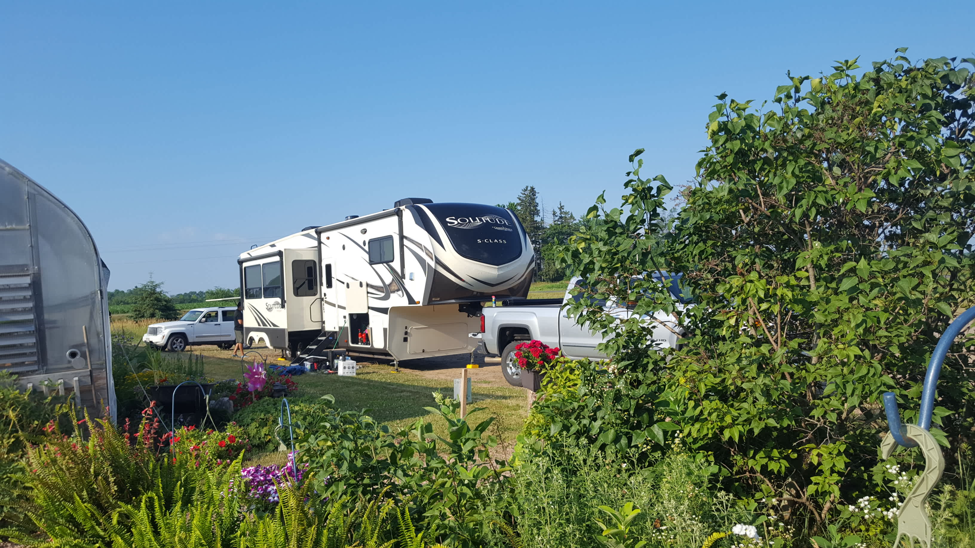 Camper at the Greenhouse