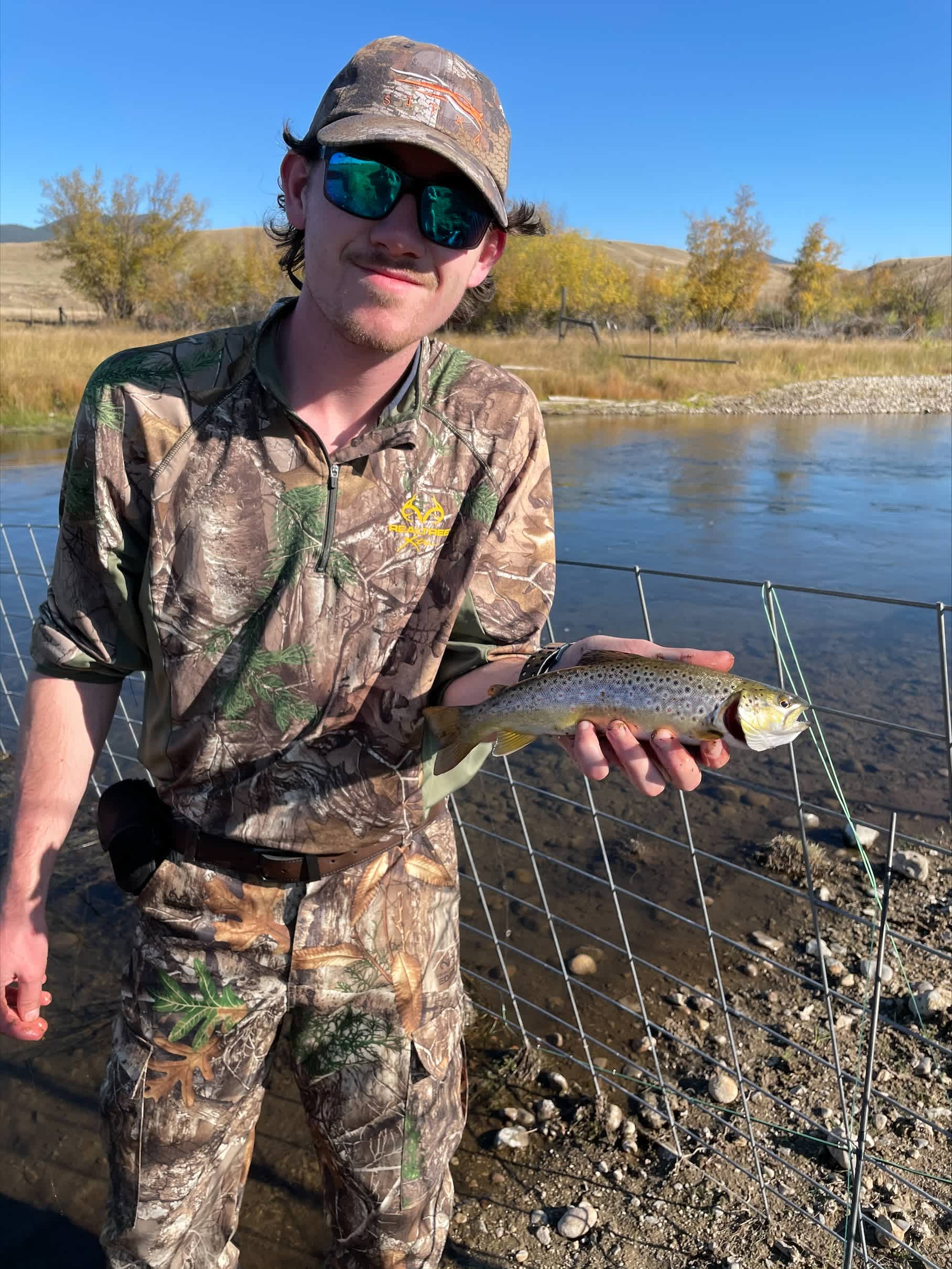 Fly fishing was excellent, trout were rising in the middle of the day