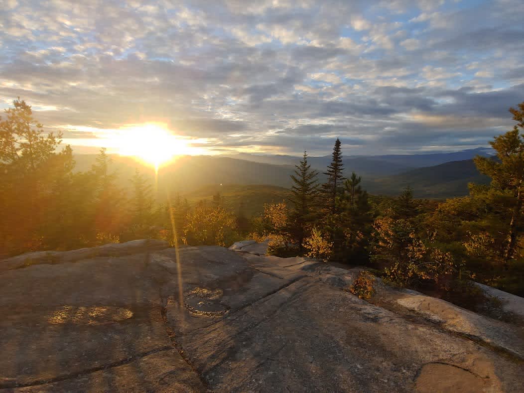 Black Cap Mountain. 2 mile hike from Yurt. 360 Views of White Mountains and Mt Washington. Home to some of the Best Mt Biking in New England. 