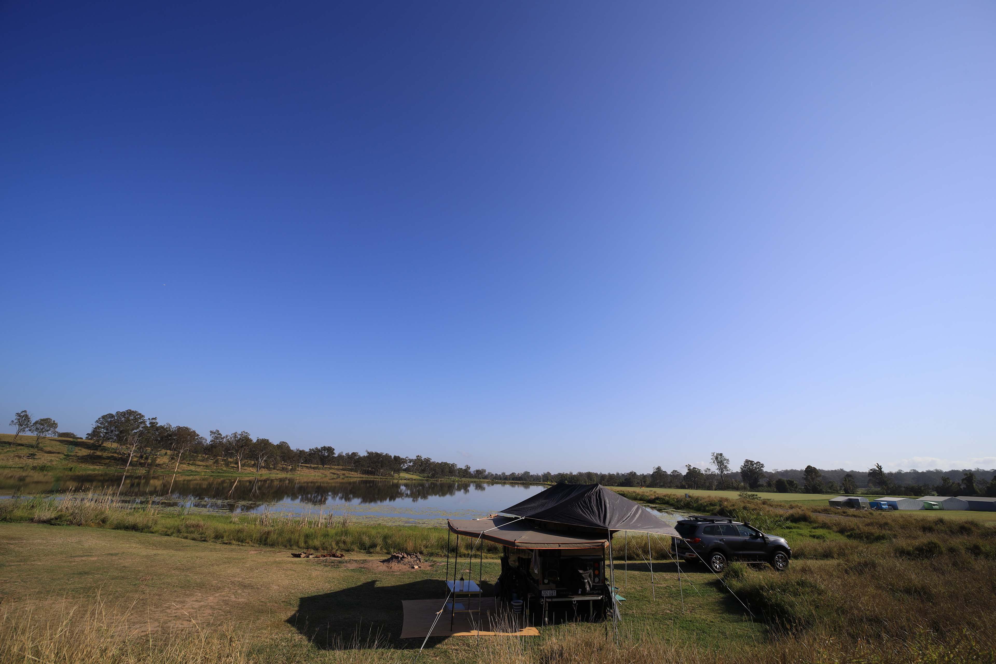 This is the flattest site on this side of the lake