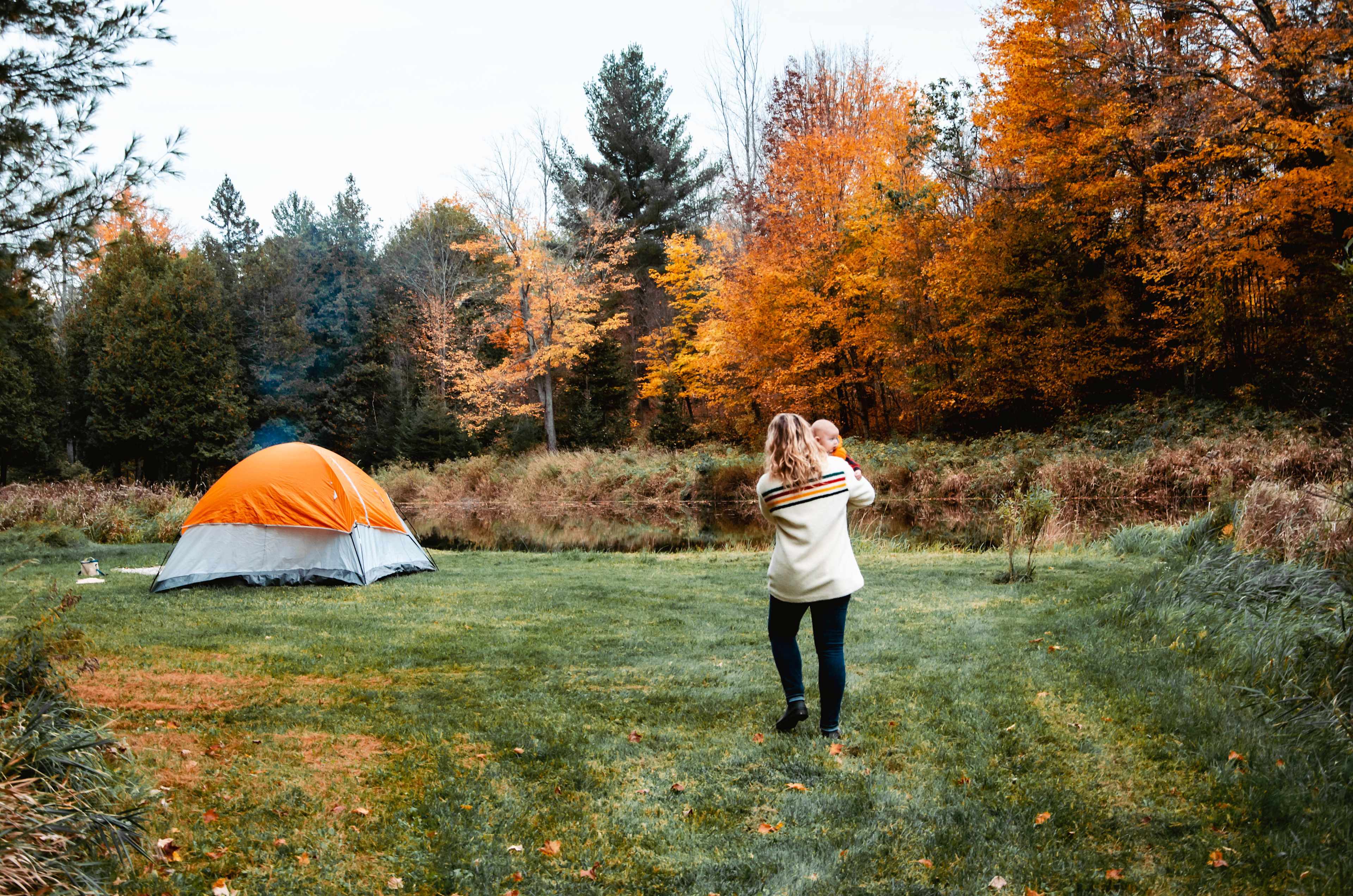Cozy campsites prime for fall foliage.