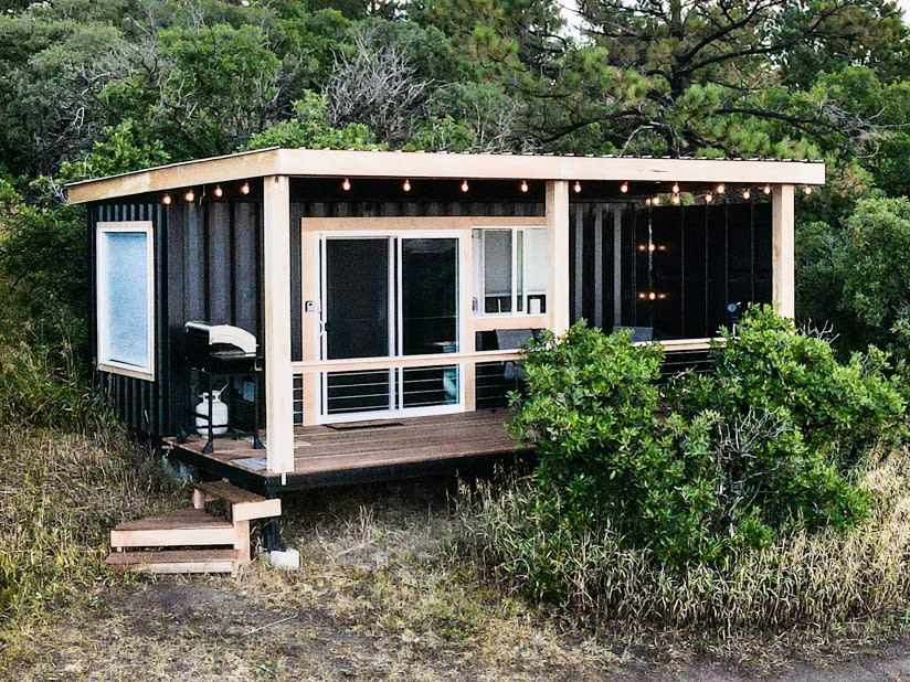 Container Home, Hot Tub, Creek
