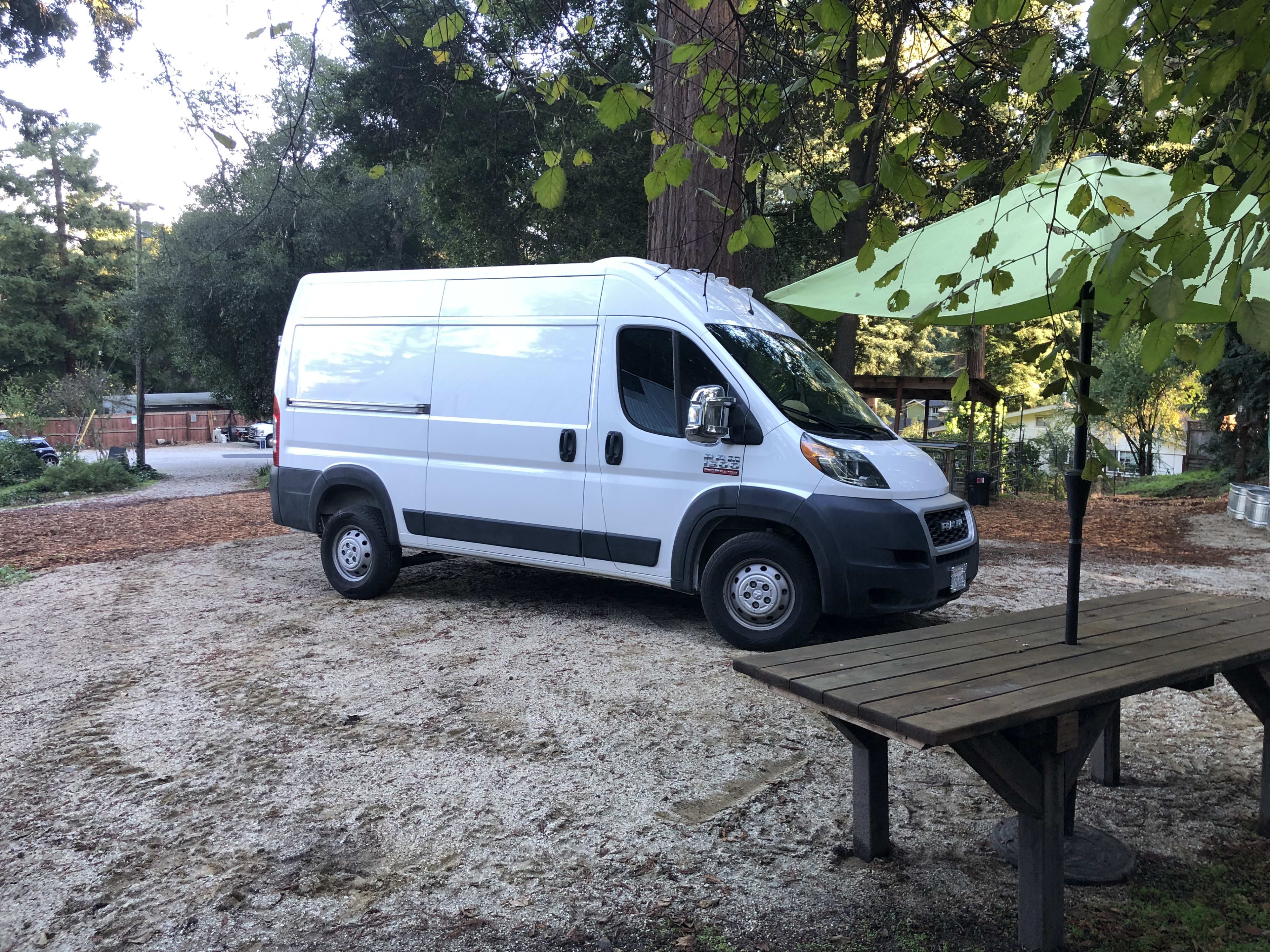Camper Van  Parking on the Farm
