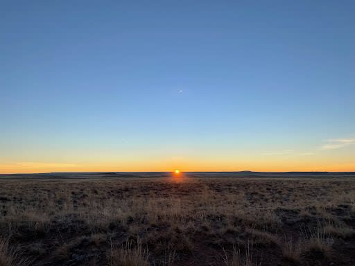 Watching the Sunrise over the Petrified Forest National Park