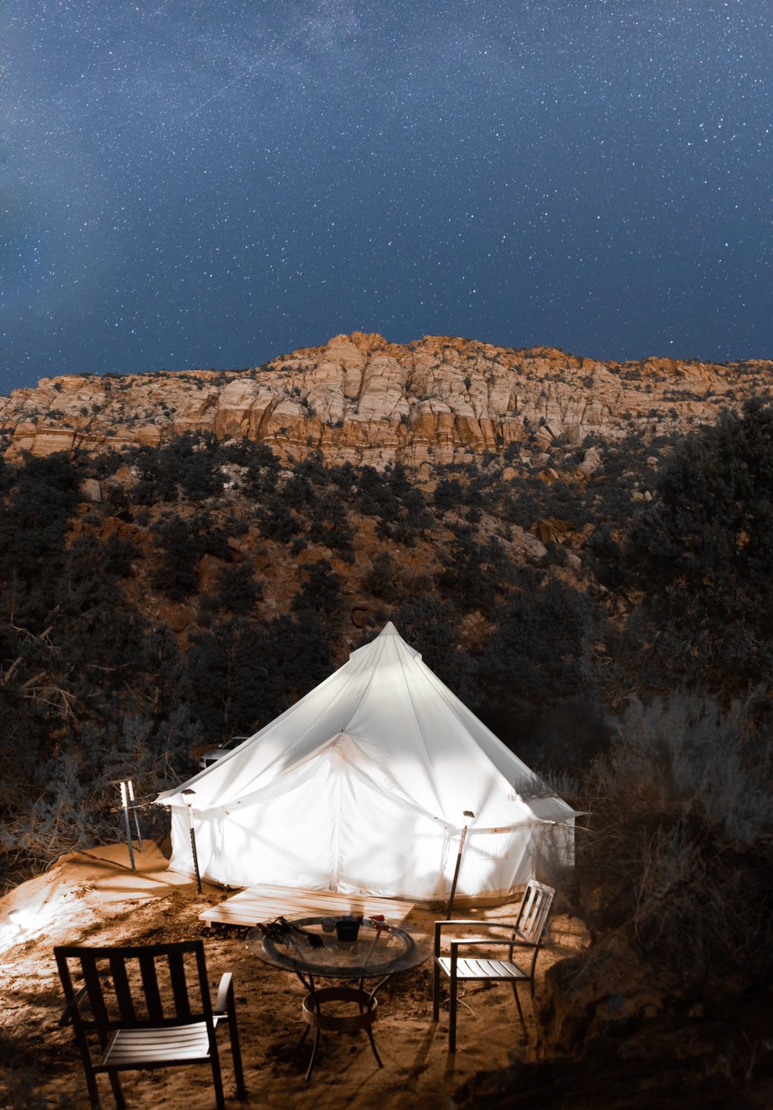 King Tent at Zion View Camping