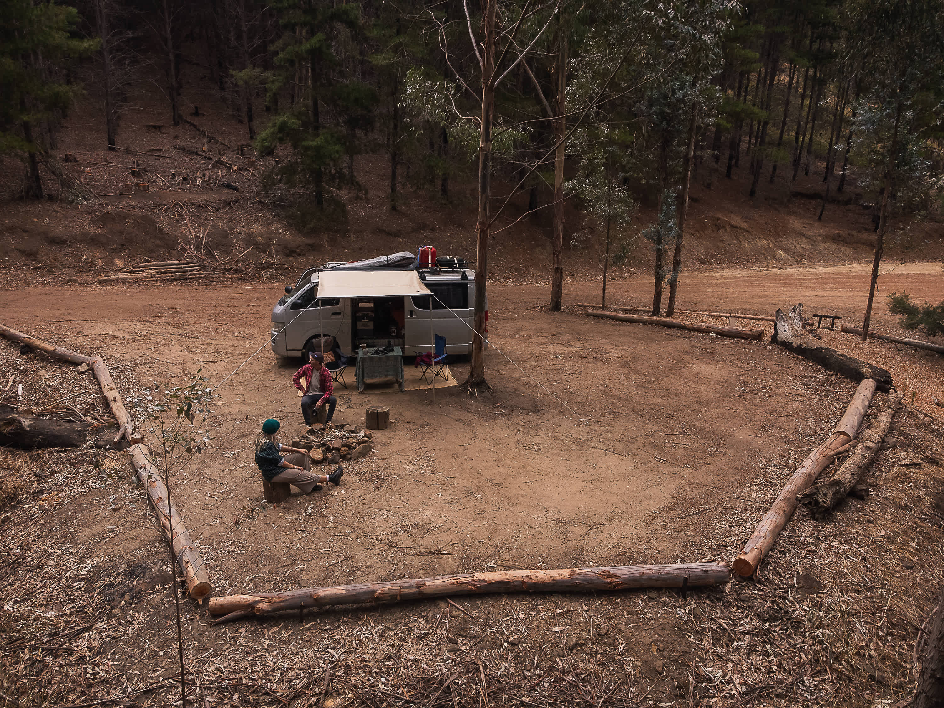 One of two secluded spaces at the Running Brook campsite.
