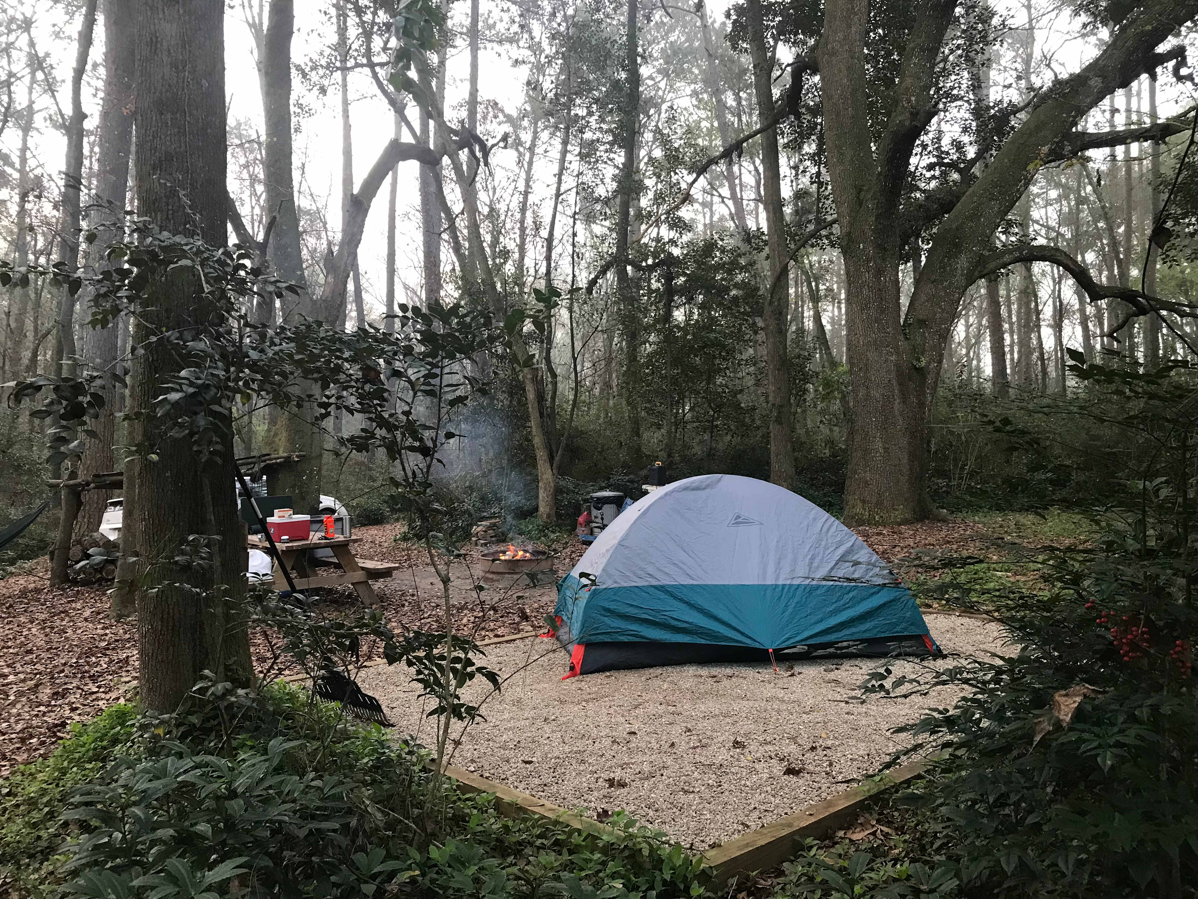 Tent pad for site #76