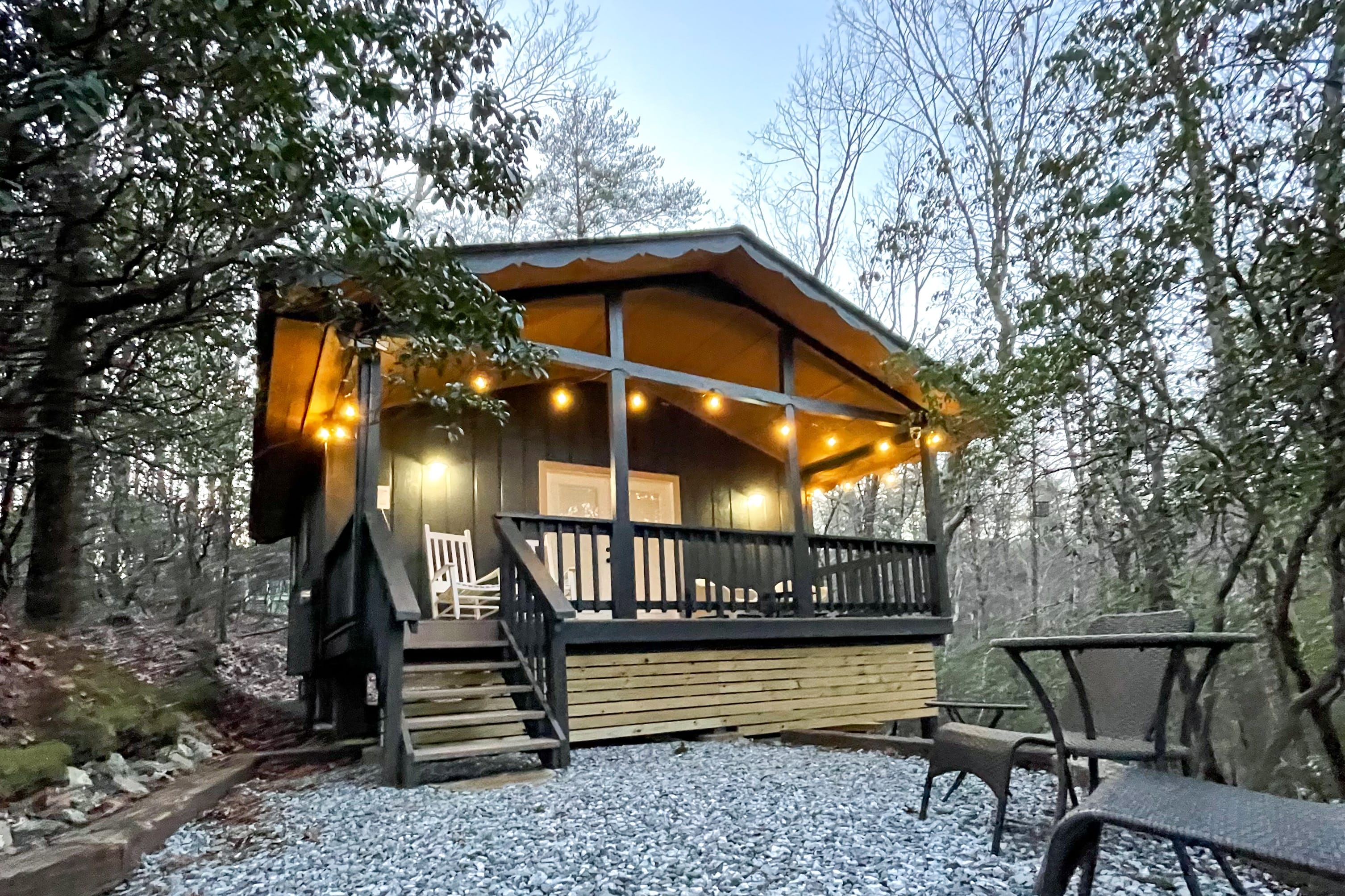 Relax at our newly renovated cabin in the woods