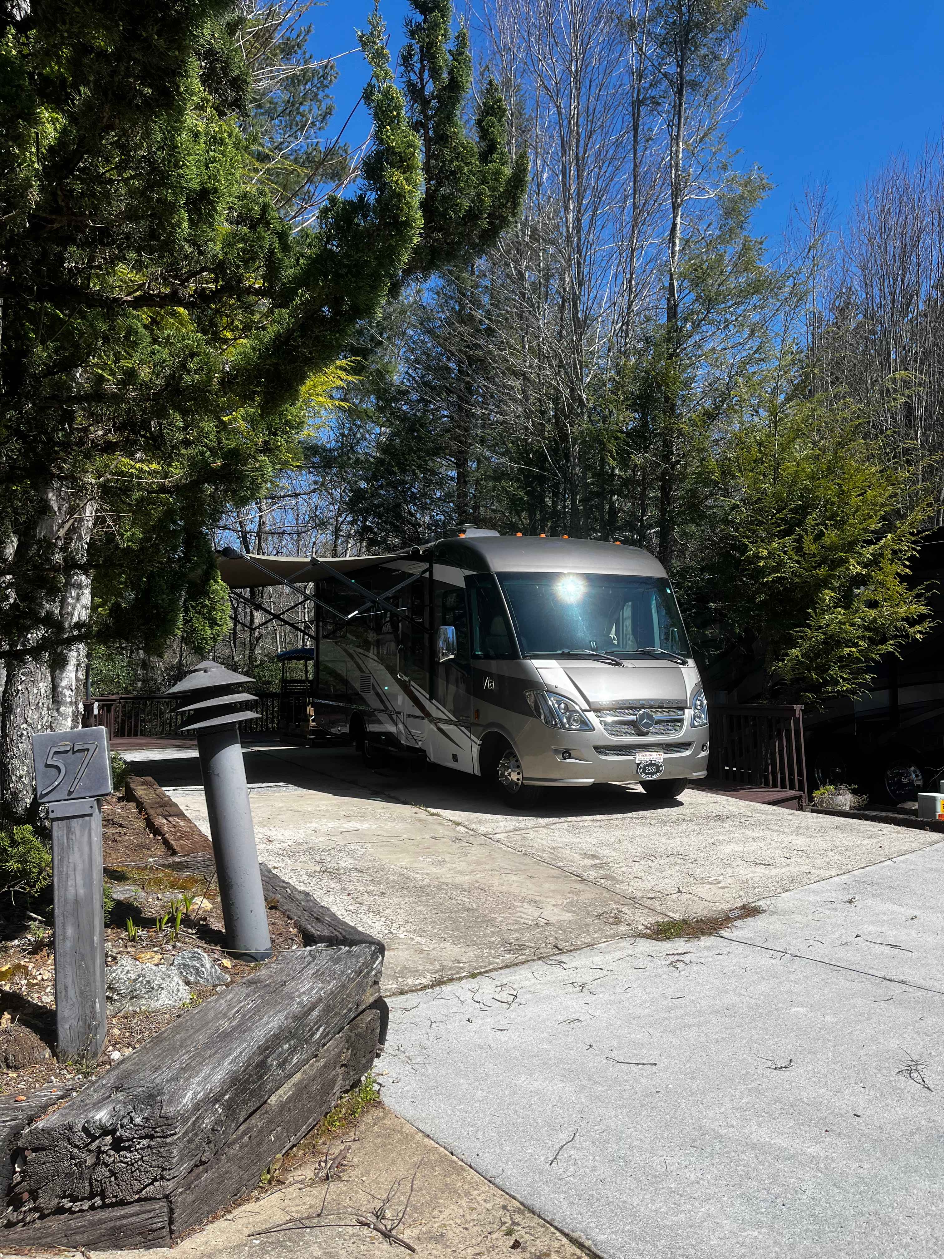 RV Campsite in Blue Ridge Mtns