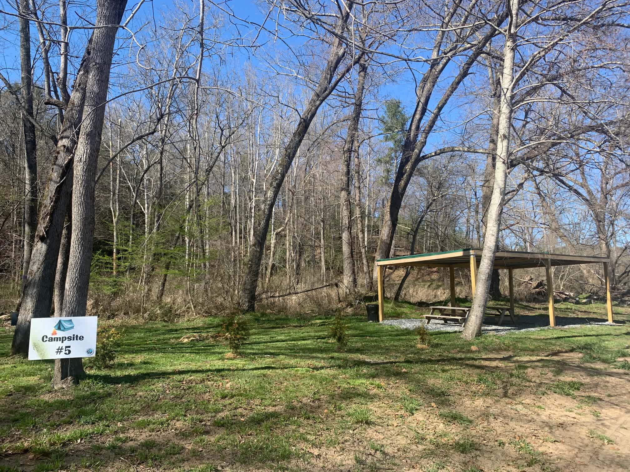 Campsite #5 with Shelther