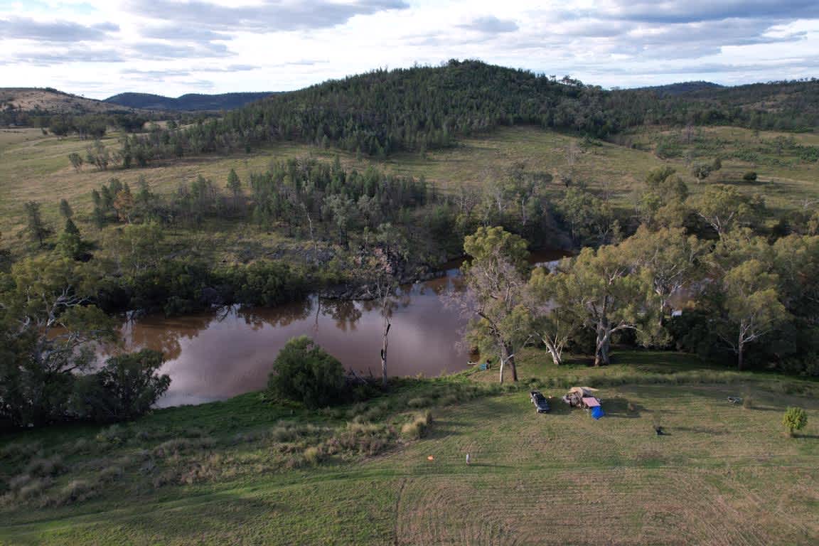 Camping on the beautiful Macintyre River
