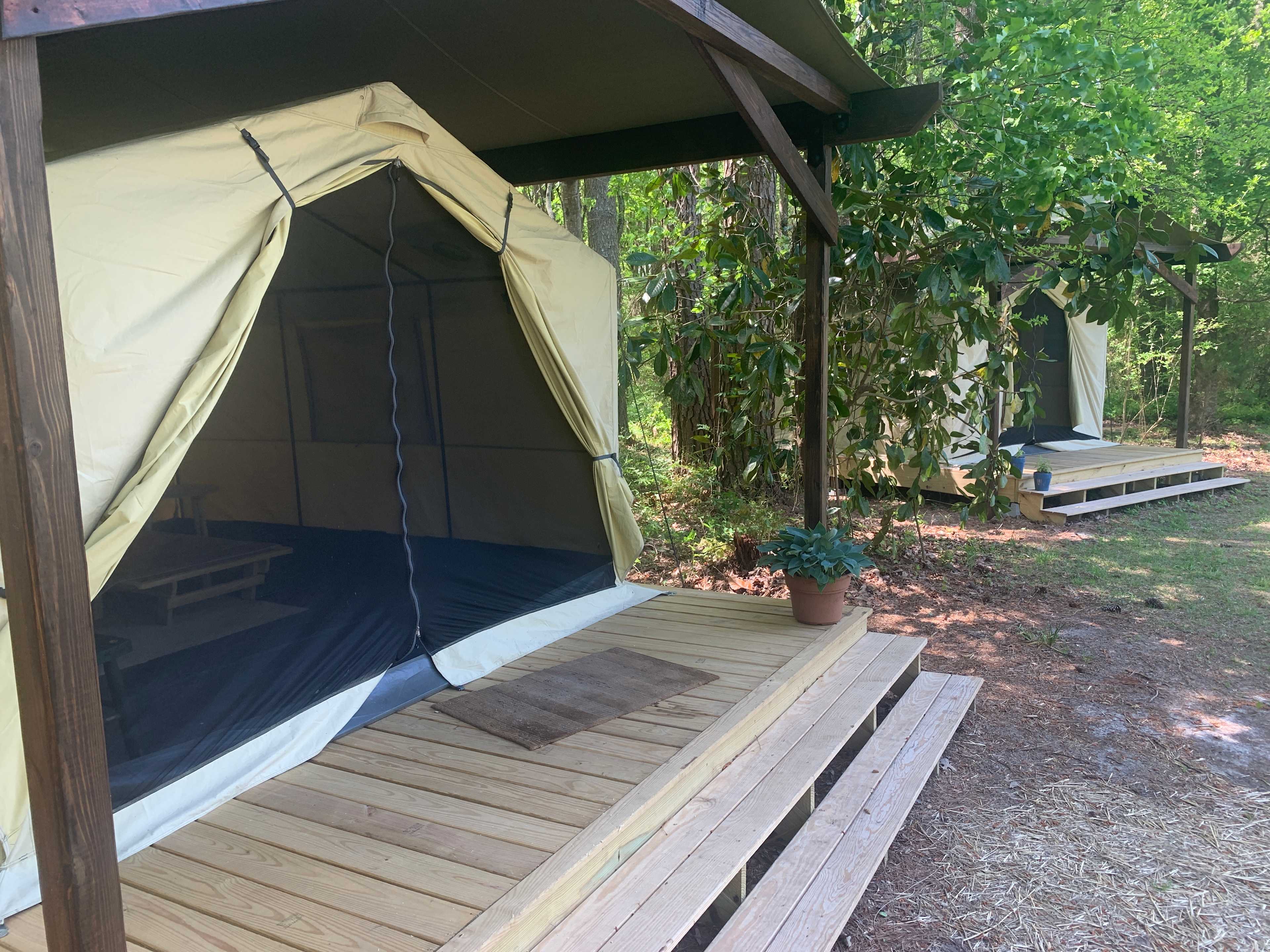 2 Glamping tents to choose from
