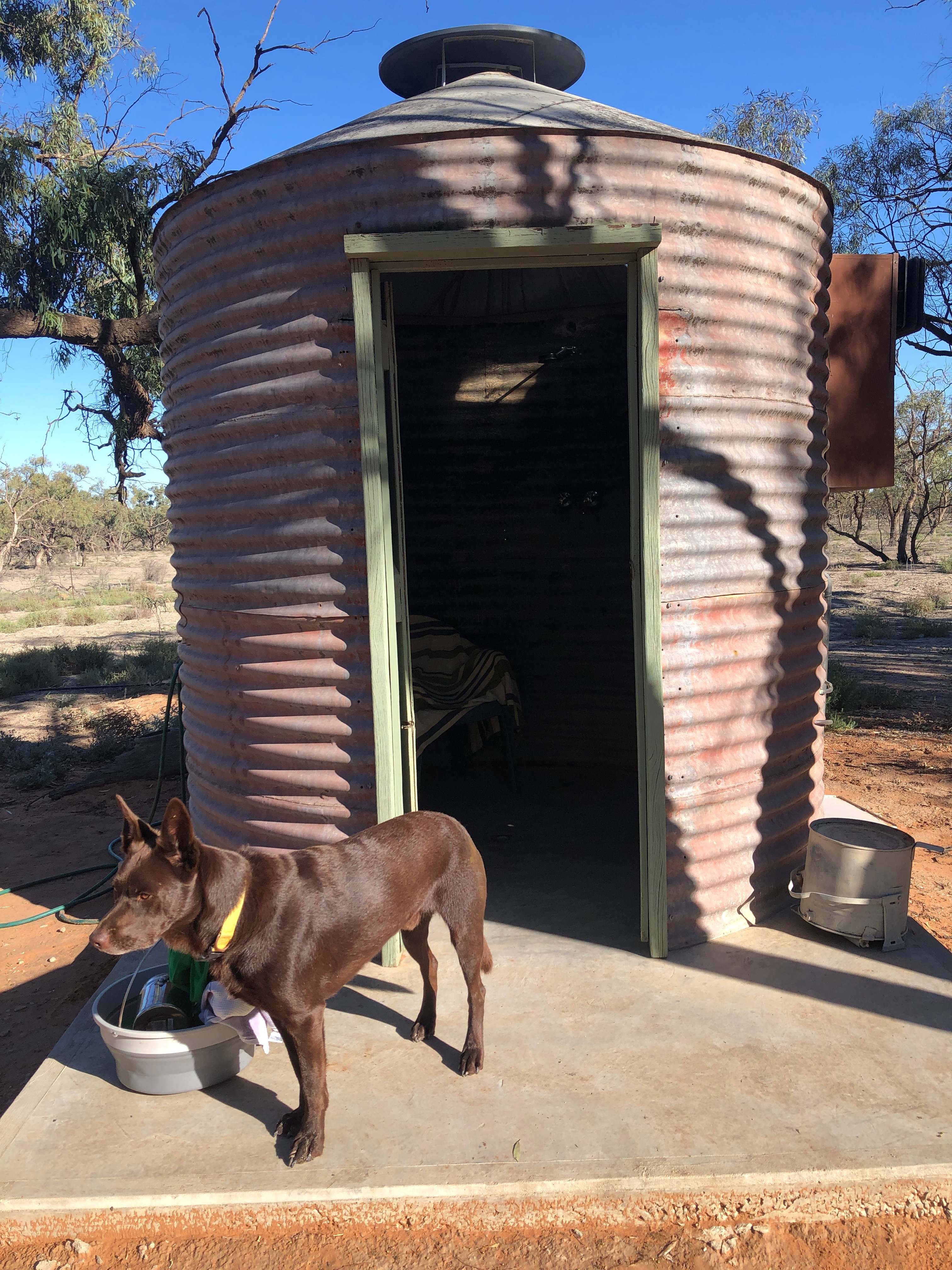Great little bathroom, flush WC & hot showers !!